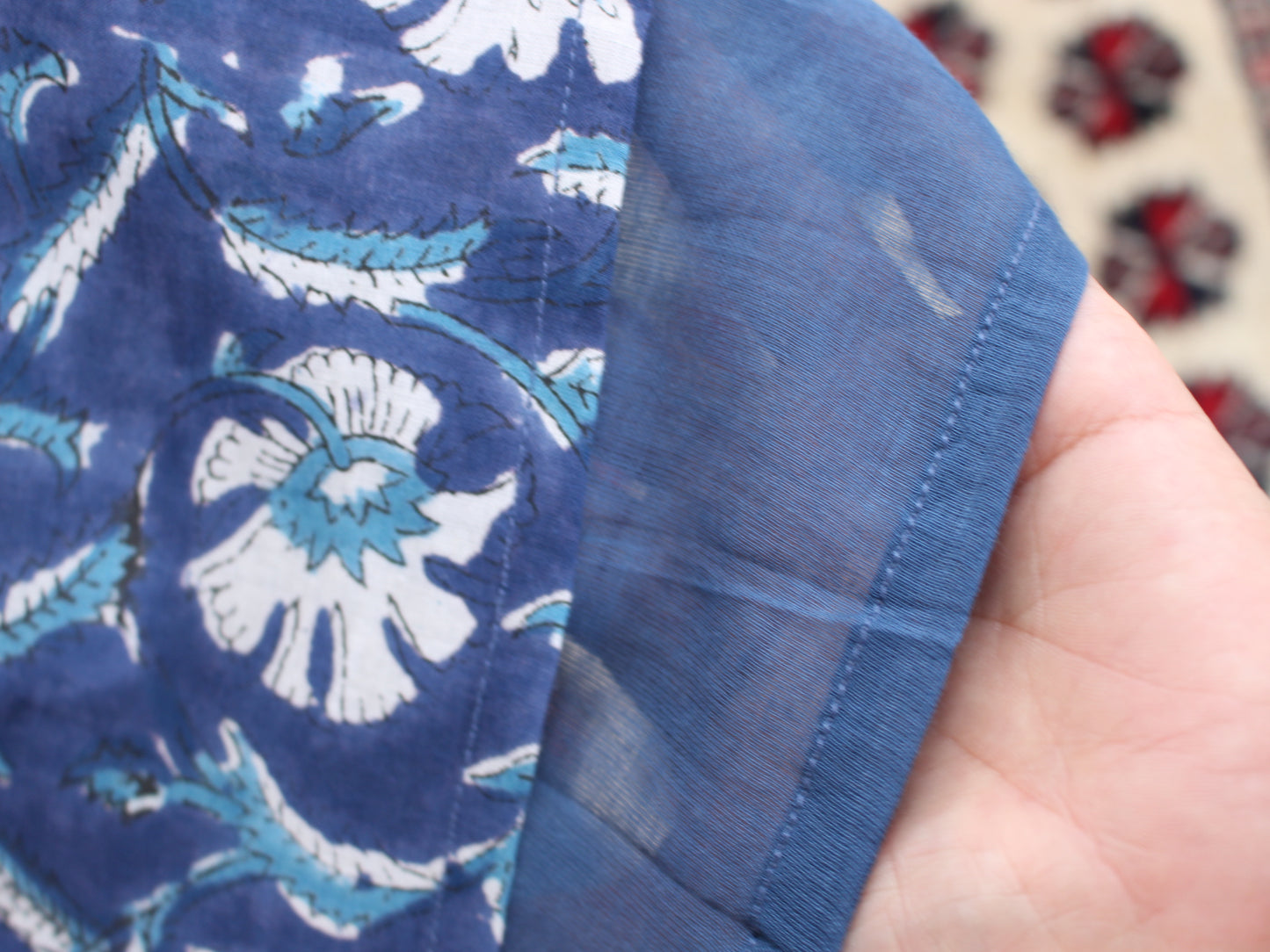 【大人ブルー】大人の上品フリルワンピース