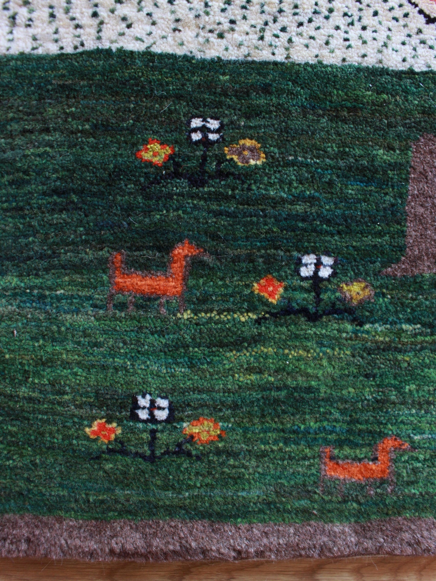 <出張中ギャッベ> Entrance Mini (93cm×65cm) 202311051