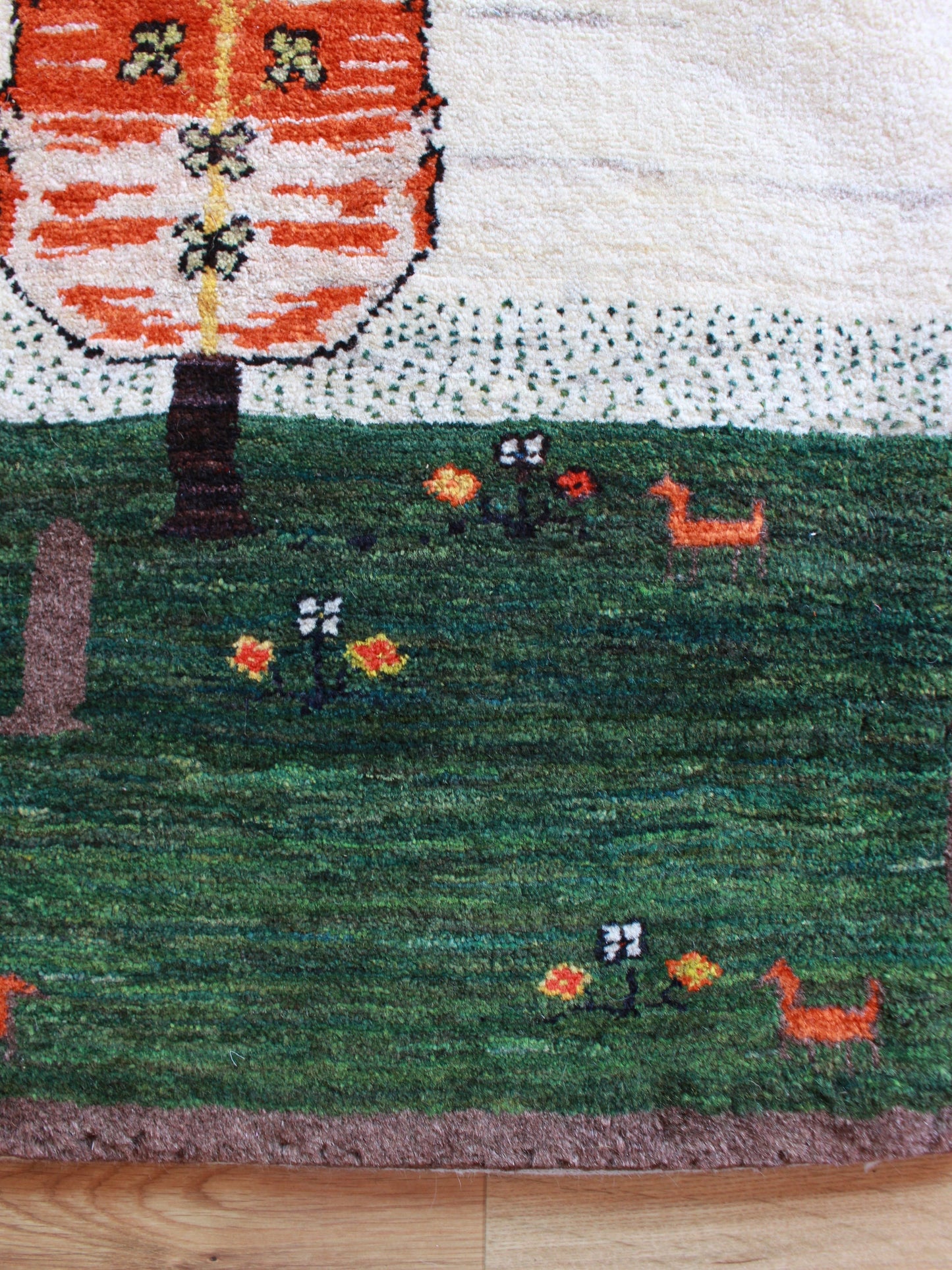<出張中ギャッベ> Entrance Mini (93cm×65cm) 202311051