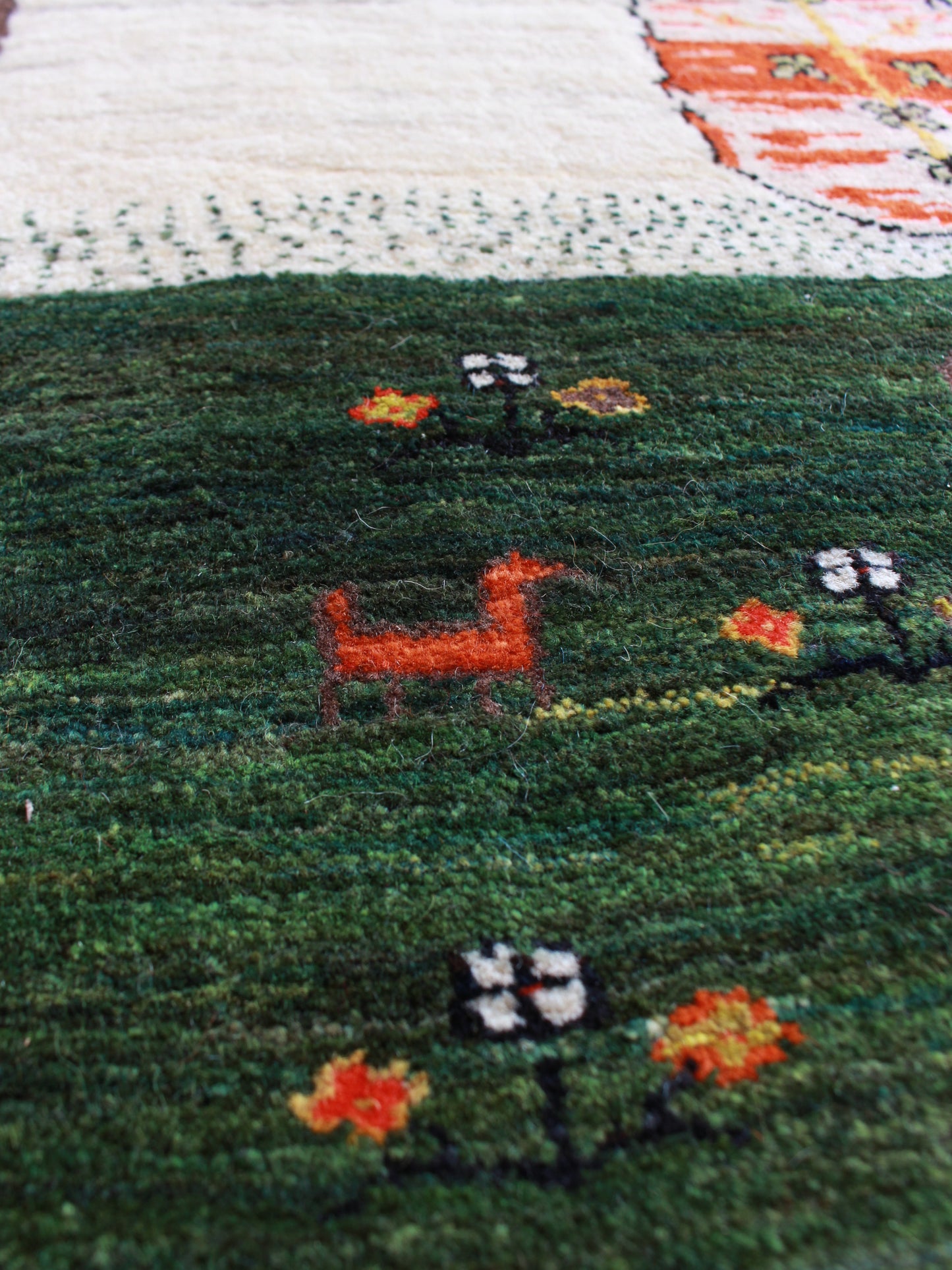 <出張中ギャッベ> Entrance Mini (93cm×65cm) 202311051