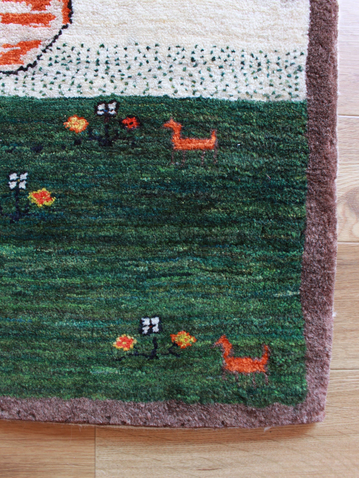 <出張中ギャッベ> Entrance Mini (93cm×65cm) 202311051