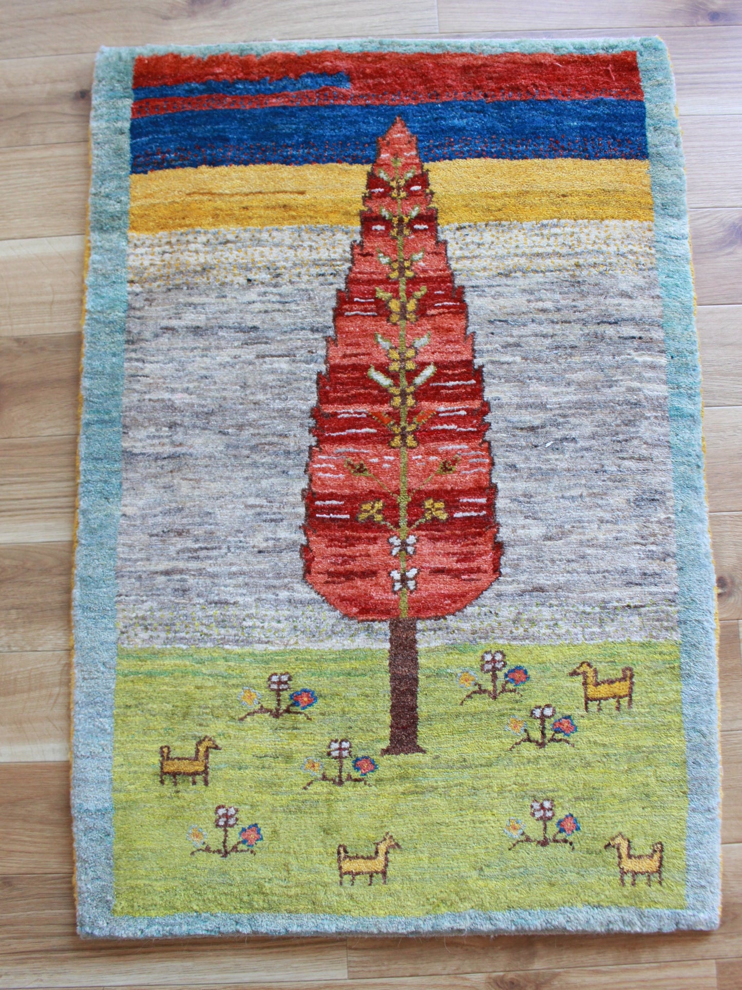 ギャッベ Entrance Mini (93cm×65cm) 202311052