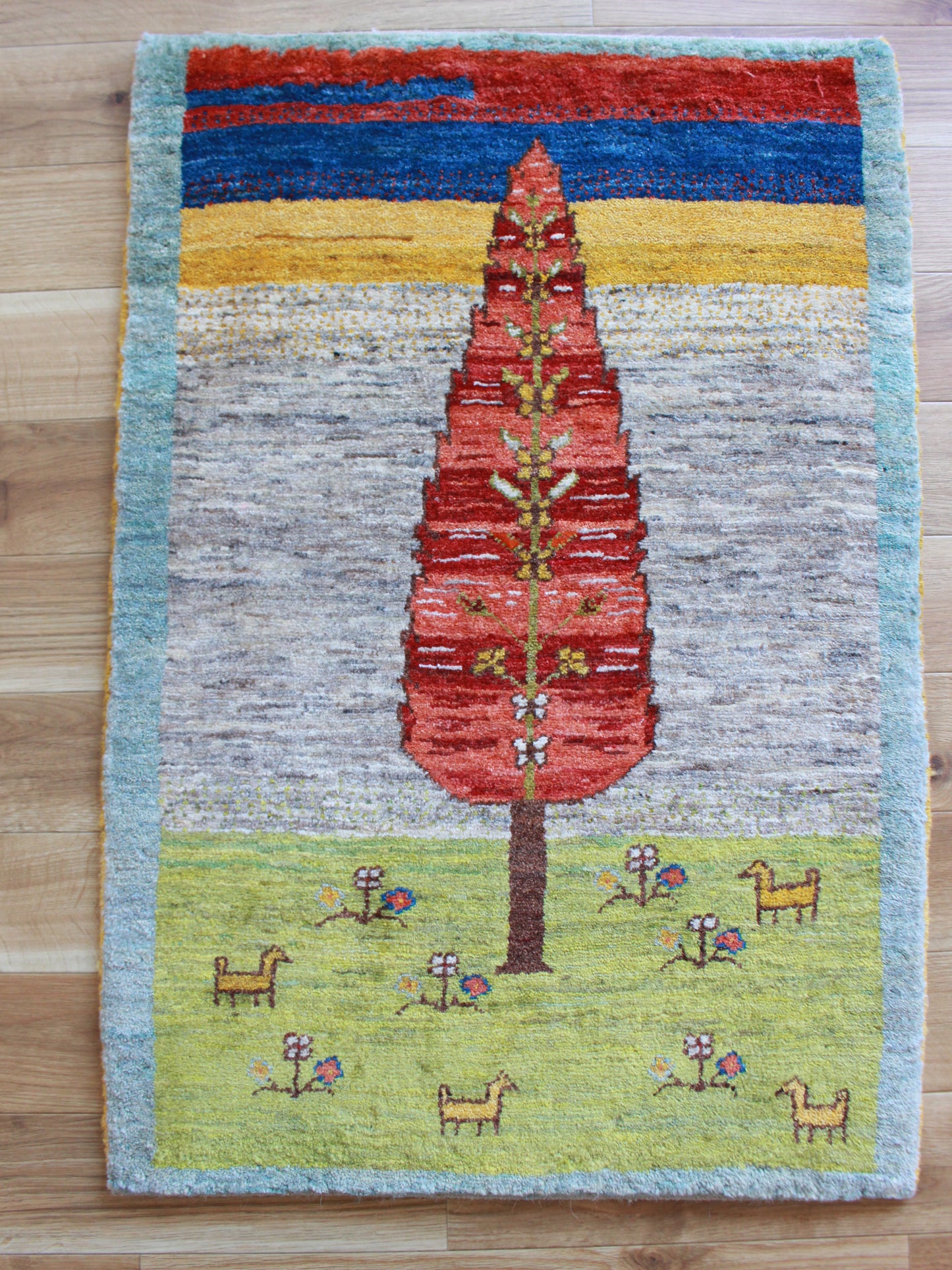 ギャッベ Entrance Mini (93cm×65cm) 202311052