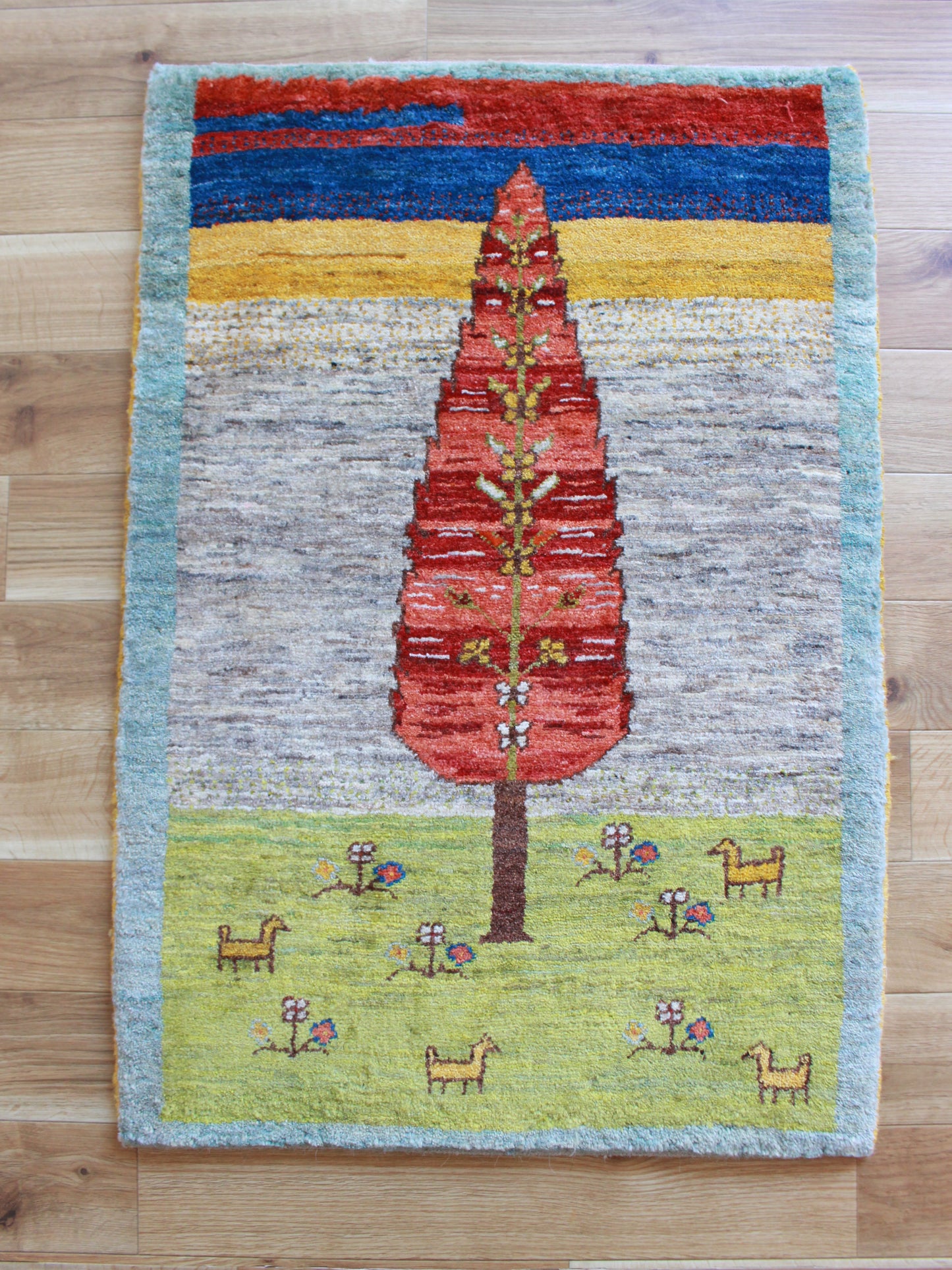 ギャッベ Entrance Mini (93cm×65cm) 202311052
