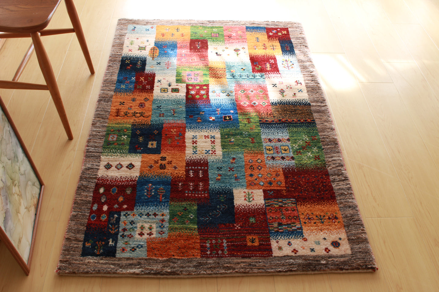 ギャッベ Accent Rug (135㎝×86㎝) 014
