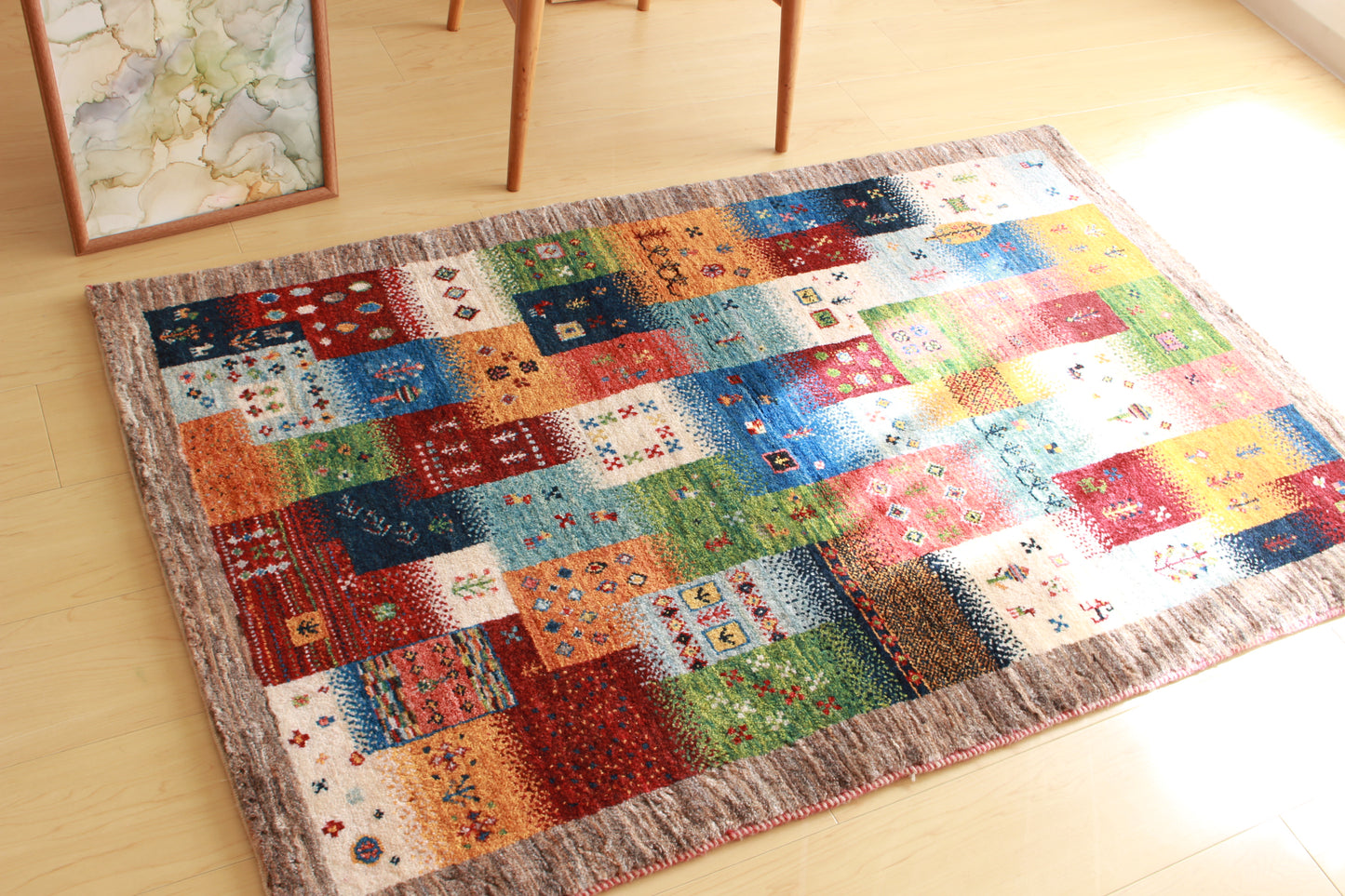 ギャッベ Accent Rug (135㎝×86㎝) 014