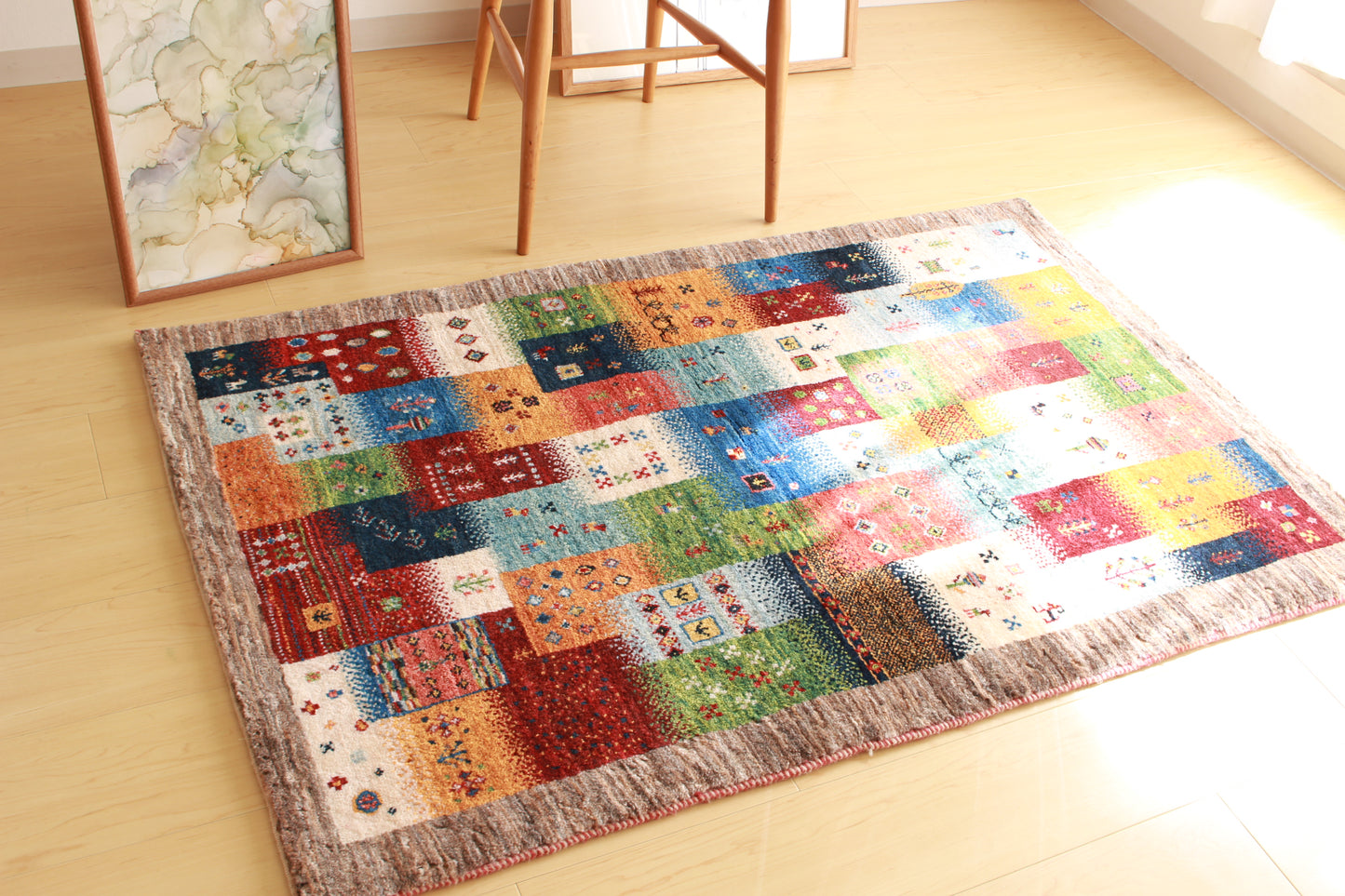 ギャッベ Accent Rug (135㎝×86㎝) 014