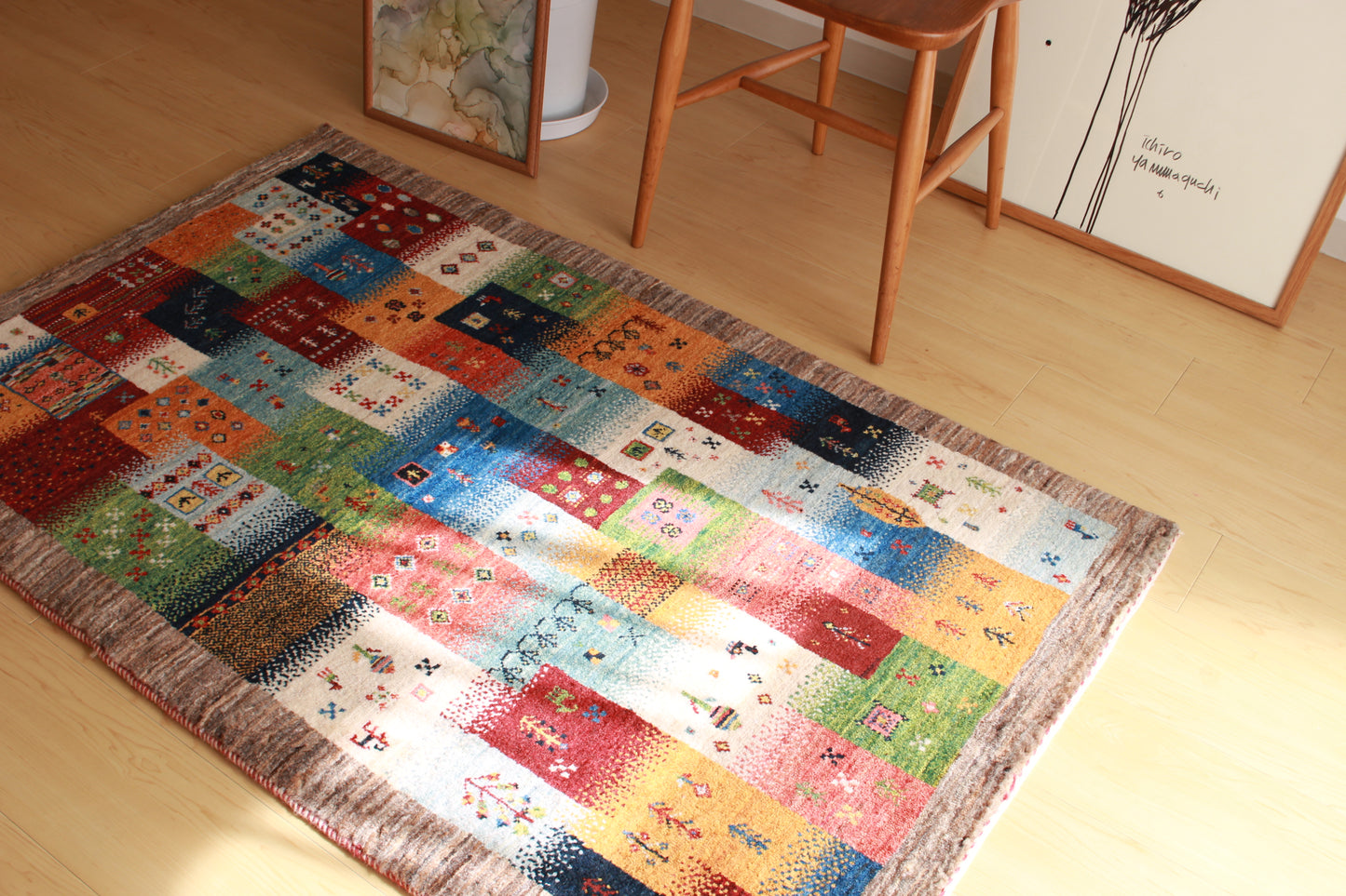 ギャッベ Accent Rug (135㎝×86㎝) 014