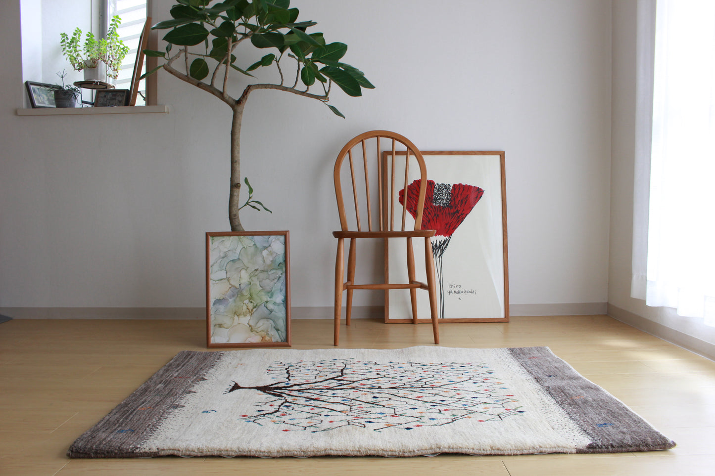 ギャッベ Accent Rug (133cm×90cm)1662