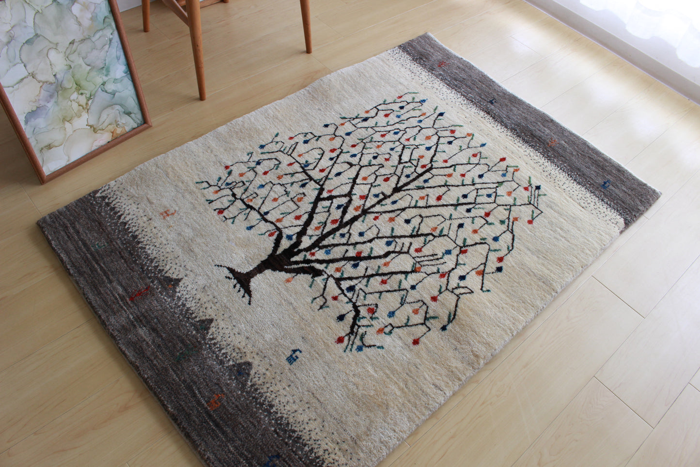 ギャッベ Accent Rug (133cm×90cm)1662