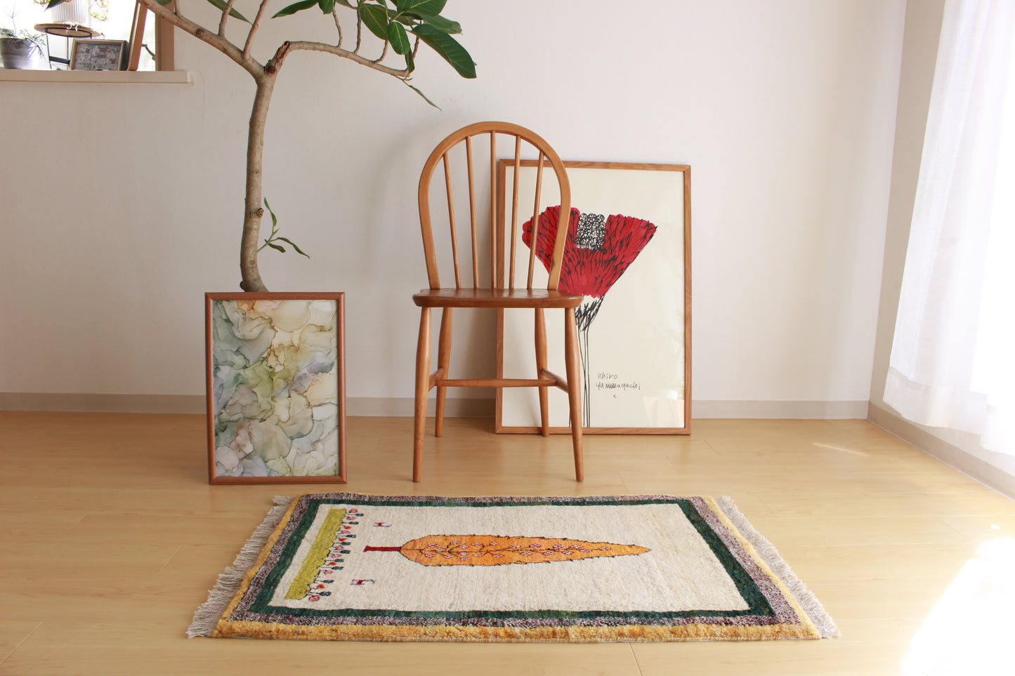 ギャッベ Entrance Mini (92cm×61cm) 011