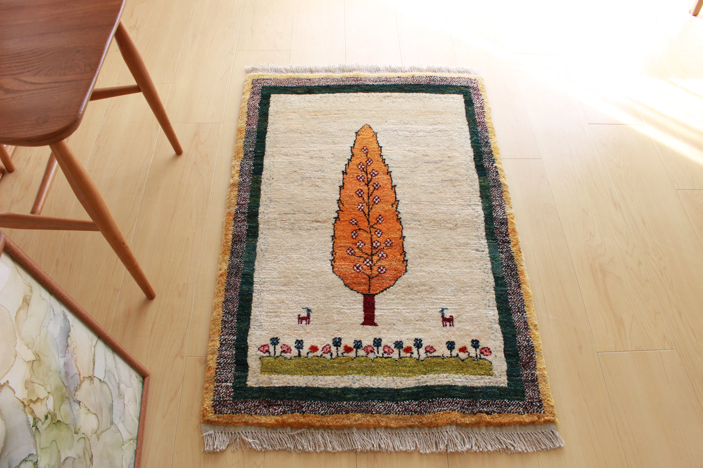ギャッベ Entrance Mini (92cm×61cm) 011