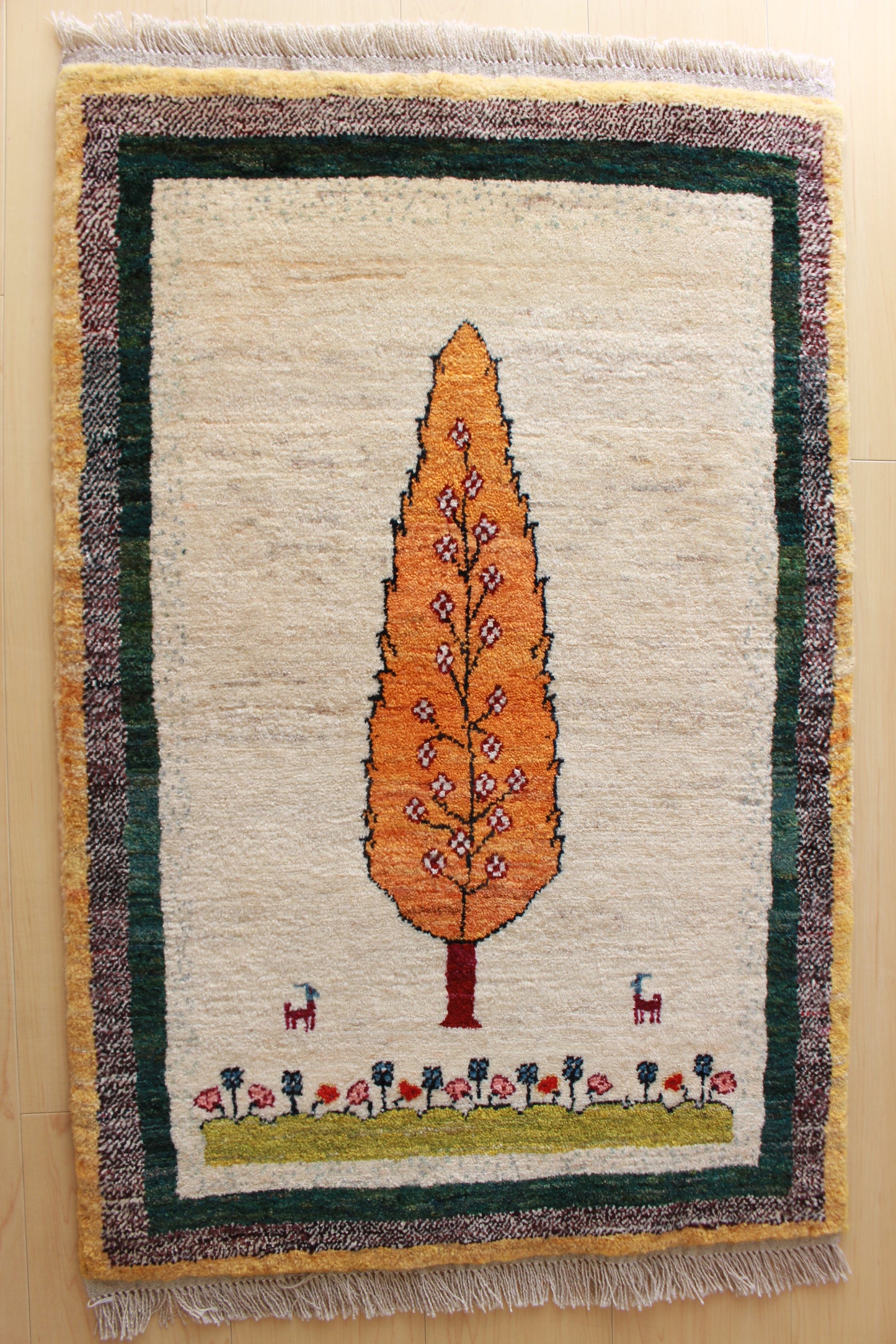 ギャッベ Entrance Mini (92cm×61cm) 011