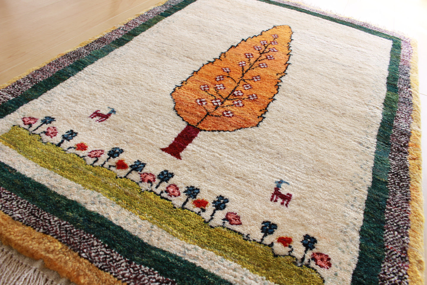 ギャッベ Entrance Mini (92cm×61cm) 011