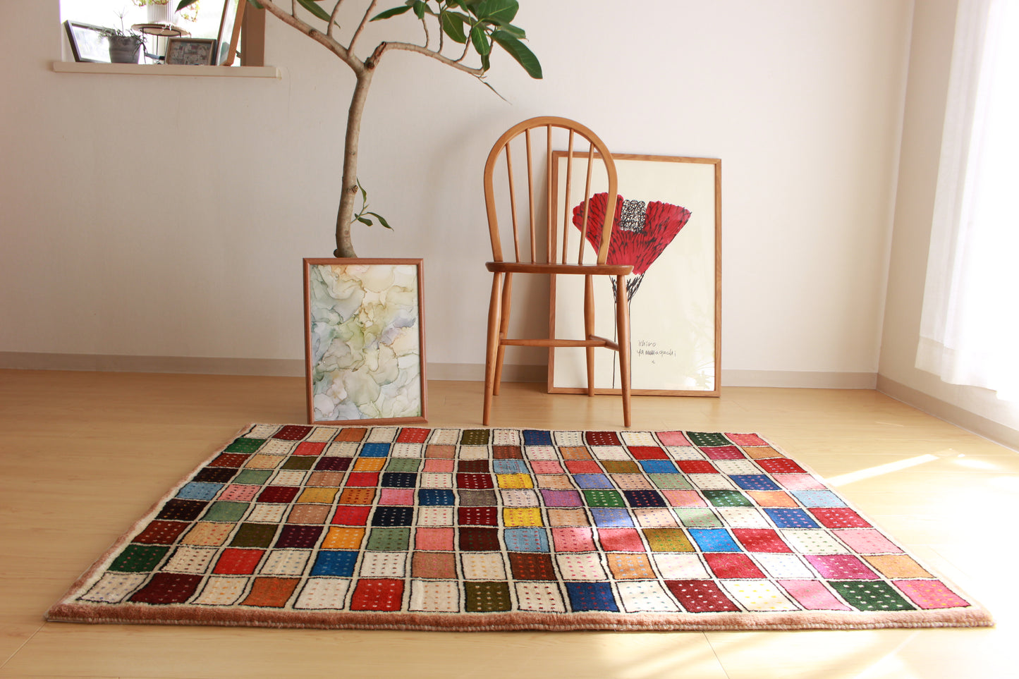 ギャッベ Accent Rug (141cm×107cm) K12