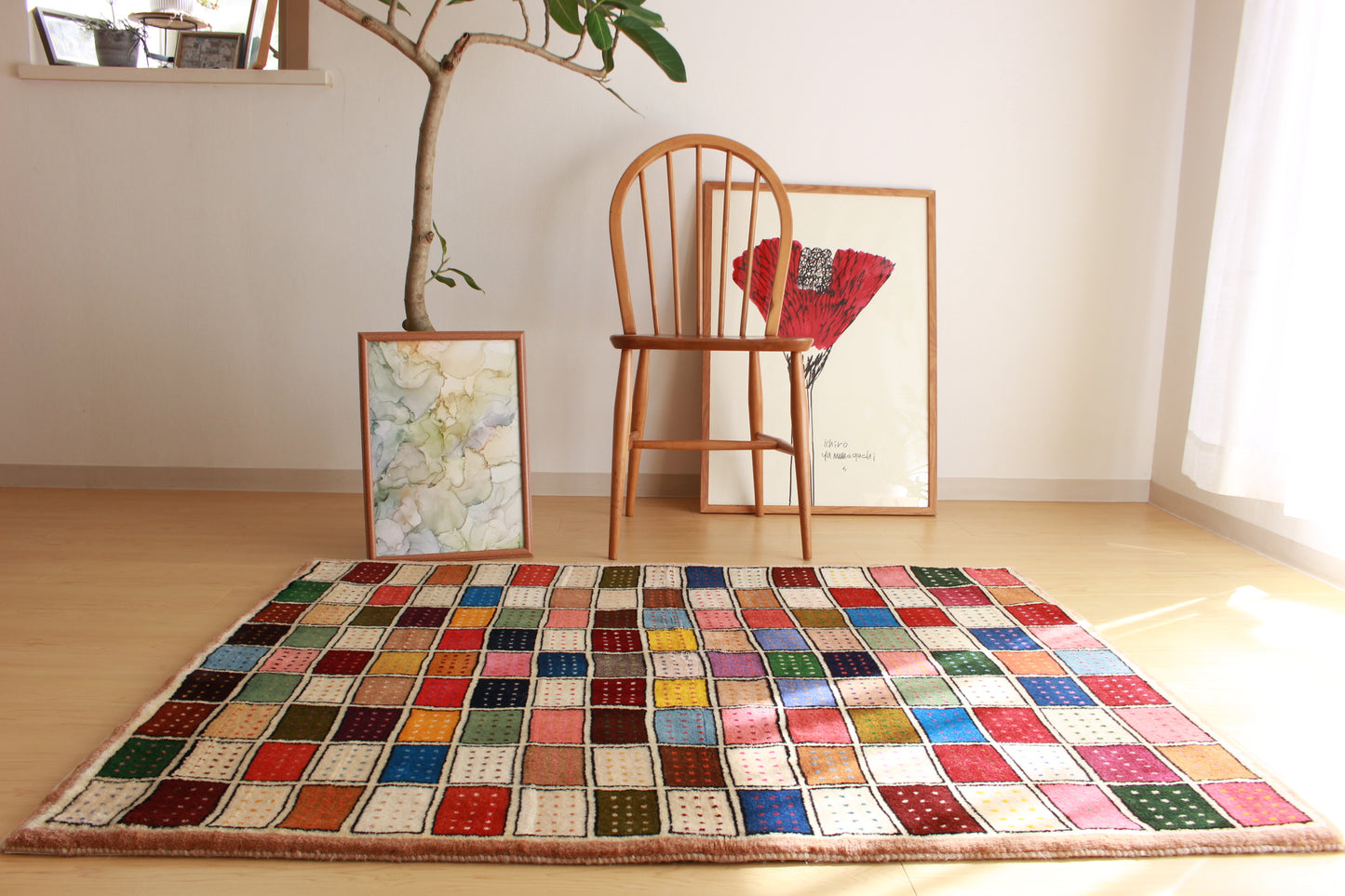 ギャッベ Accent Rug (141cm×107cm) K12