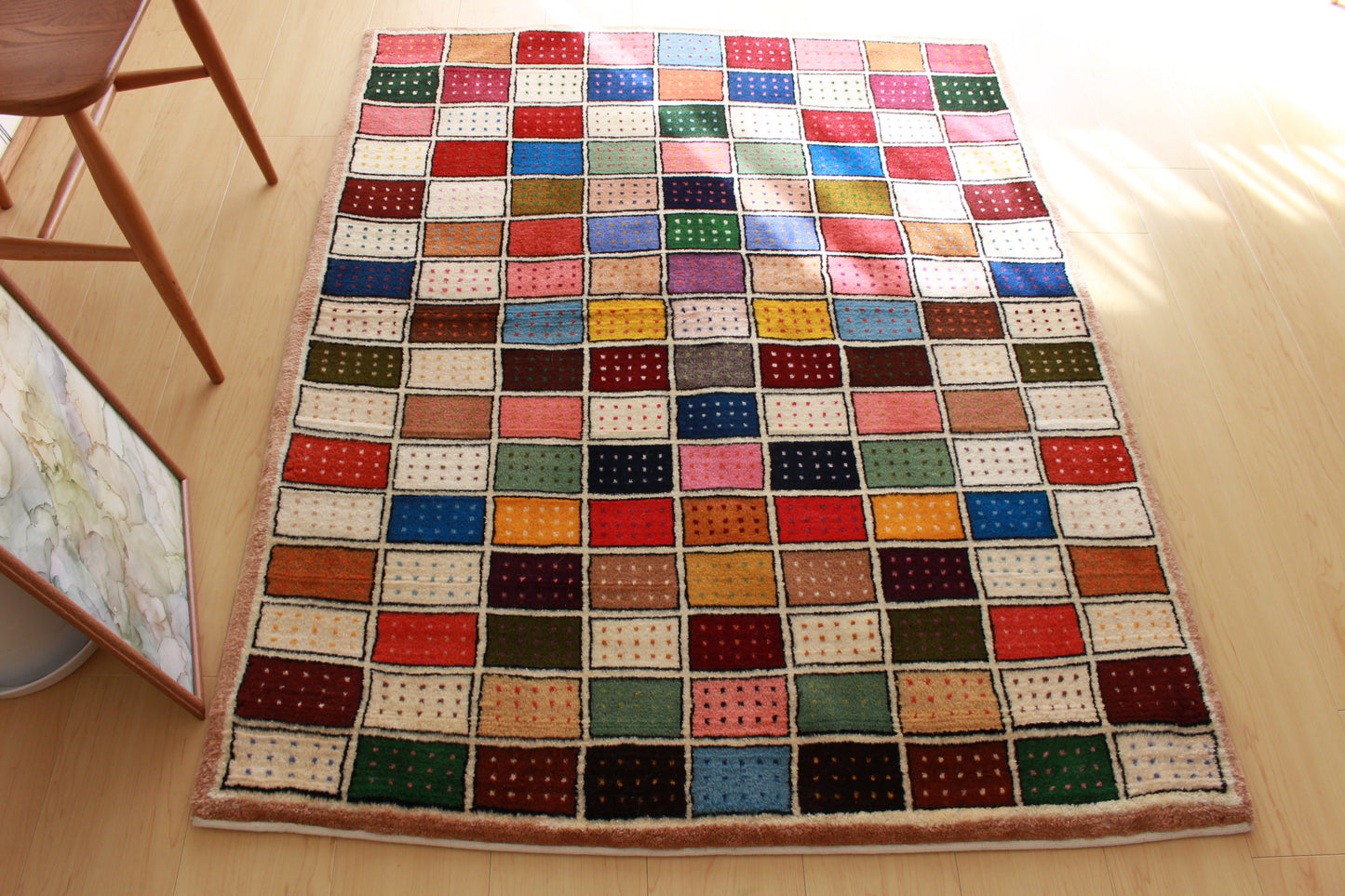 ギャッベ Accent Rug (141cm×107cm) K12