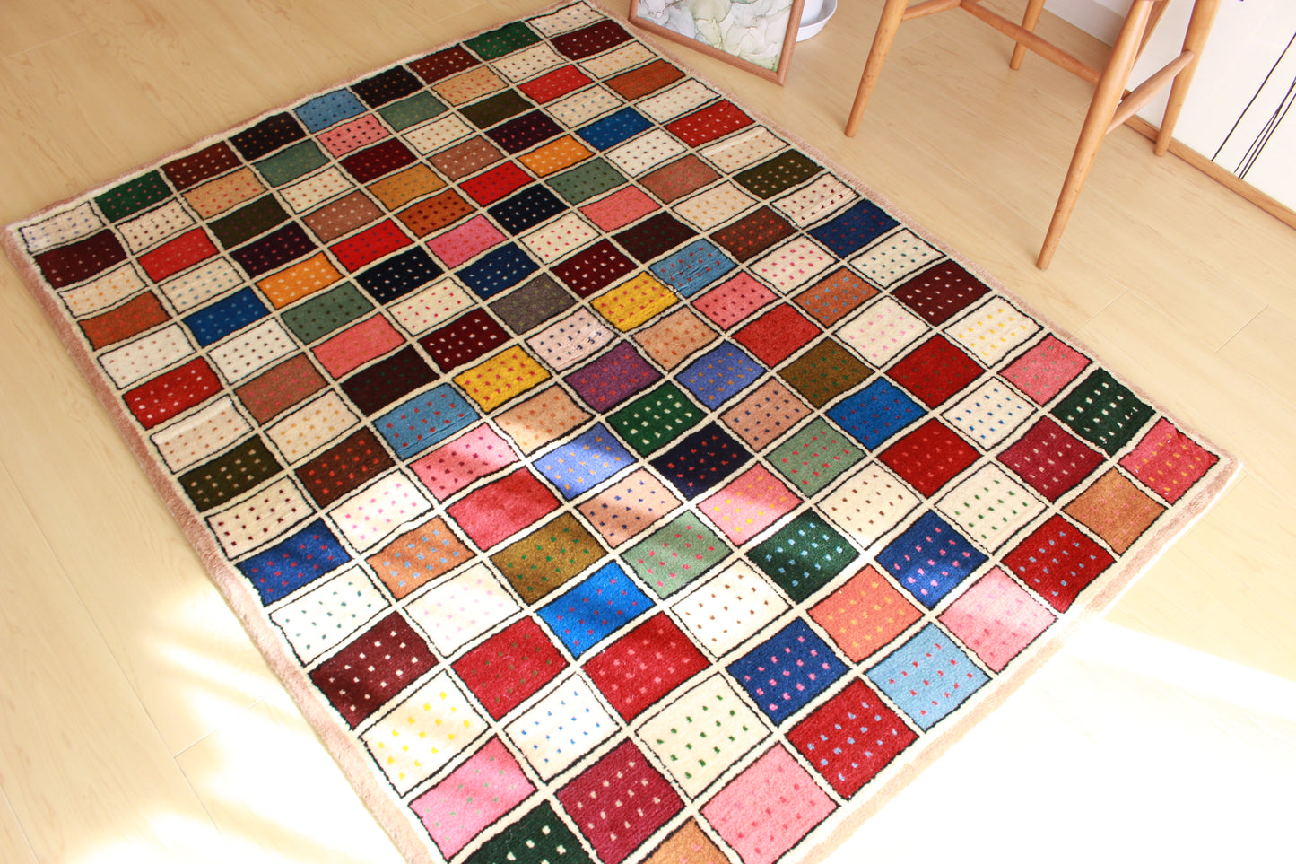 ギャッベ Accent Rug (141cm×107cm) K12