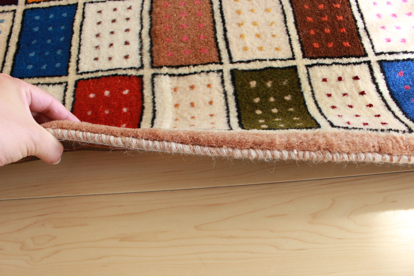 ギャッベ Accent Rug (141cm×107cm) K12