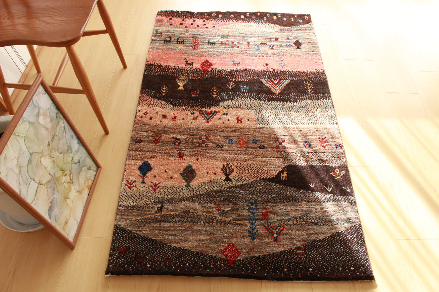 ギャッベ Accent Rug (139cm×80cm) 1663