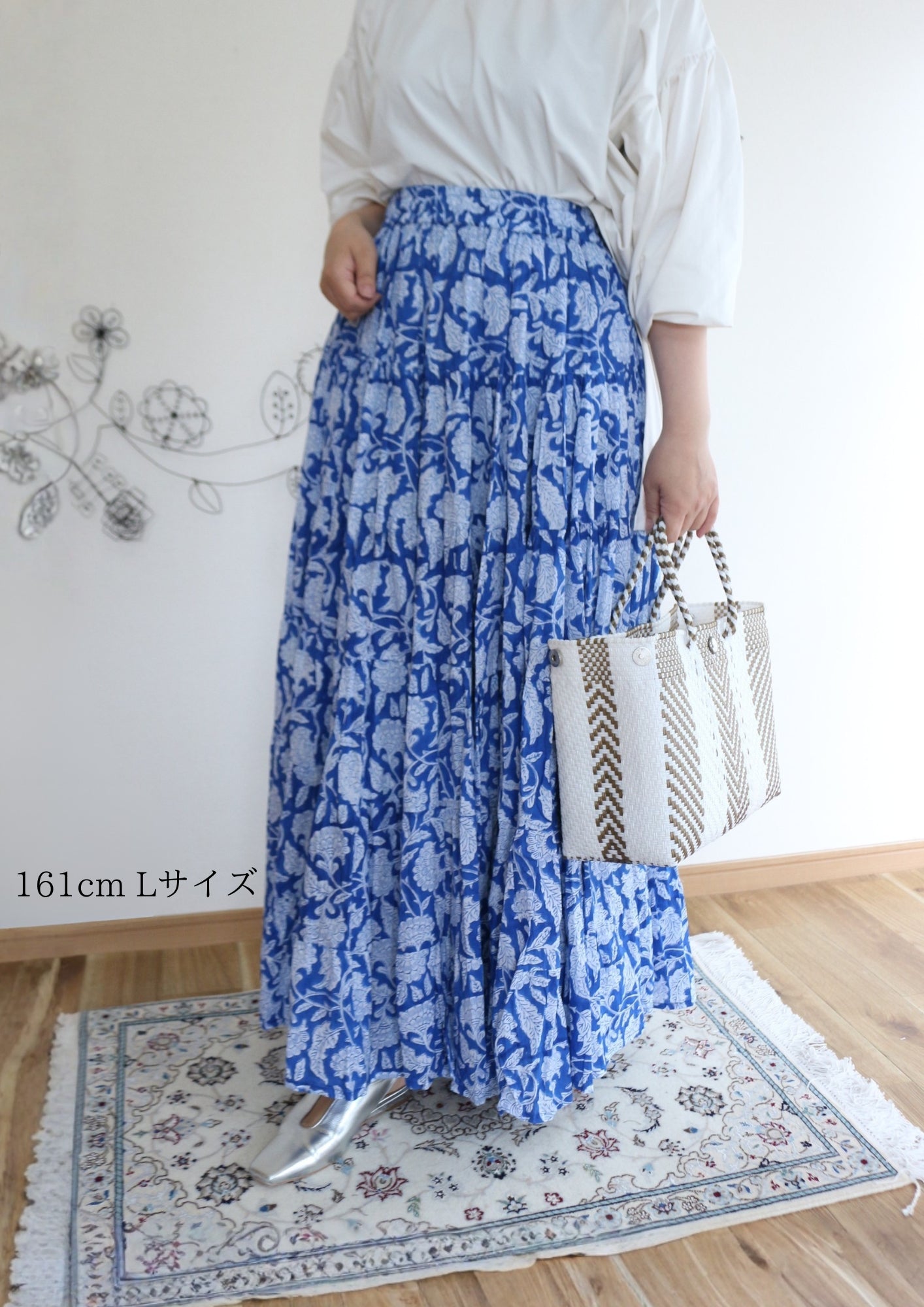 MAJESTIC FLOW SKIRT【BLACK】