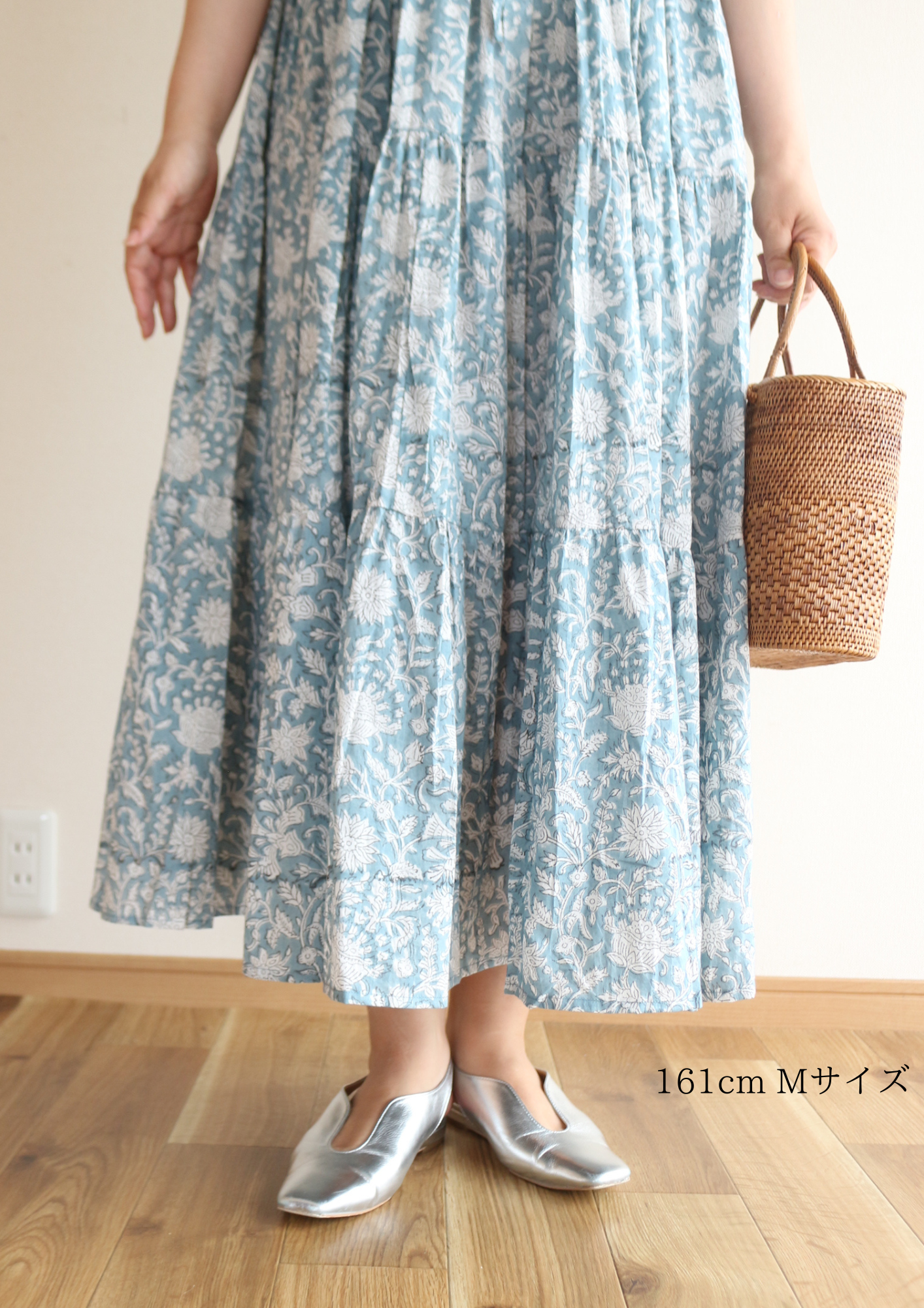 ＜発売間近＞ティアードノースリーブ 【グリーンオレンジ】