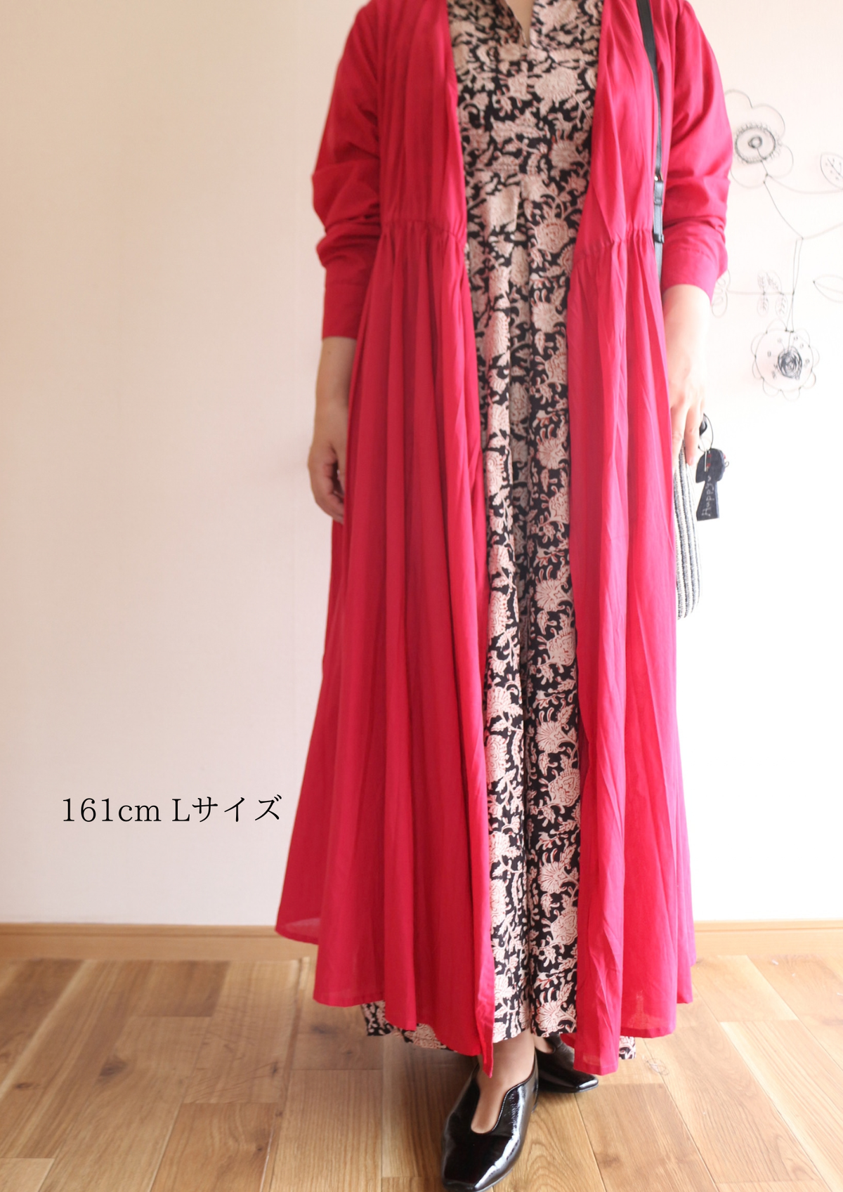 SHIBORI カフタン インディゴブルー