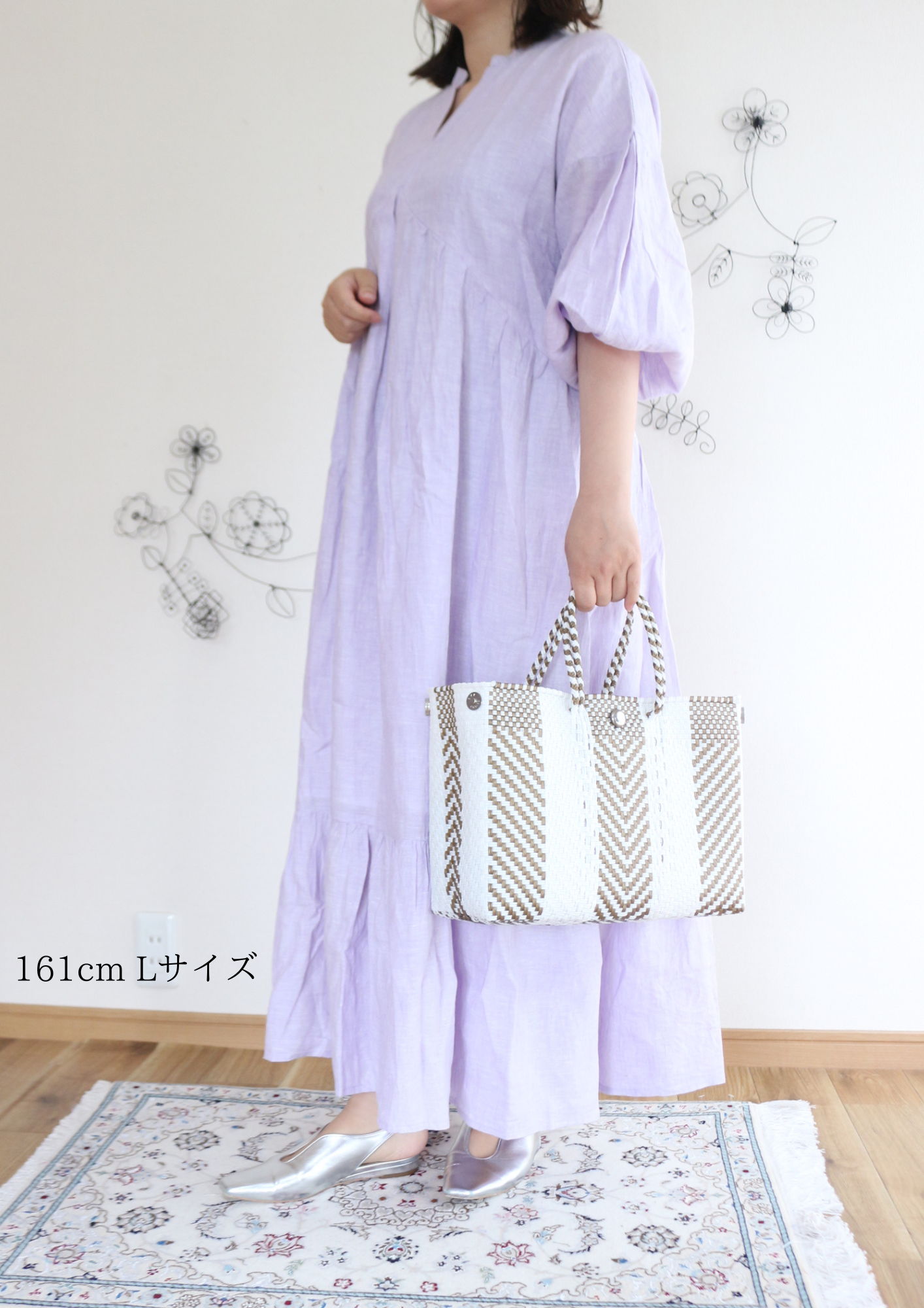 Uttam Series 高級リネンワンピース POWDER BLUE