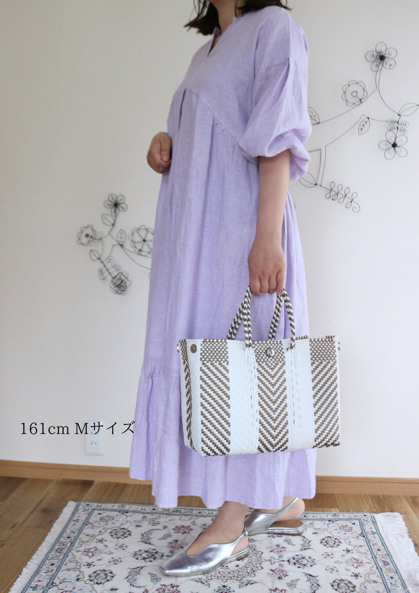 Uttam Series 高級リネンワンピース Misty Lavender