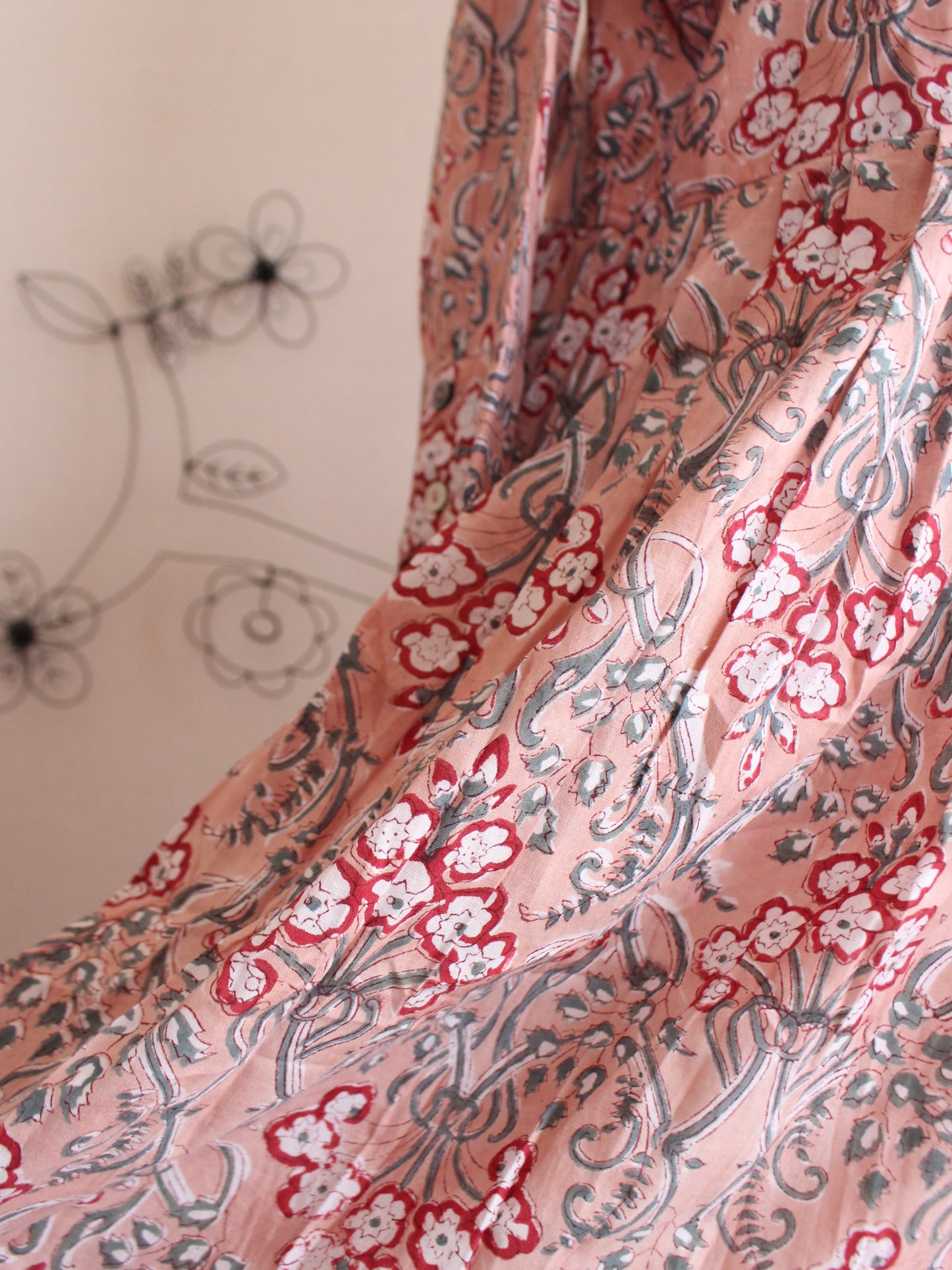 【シュリンプピンク】大人上品フリルワンピース