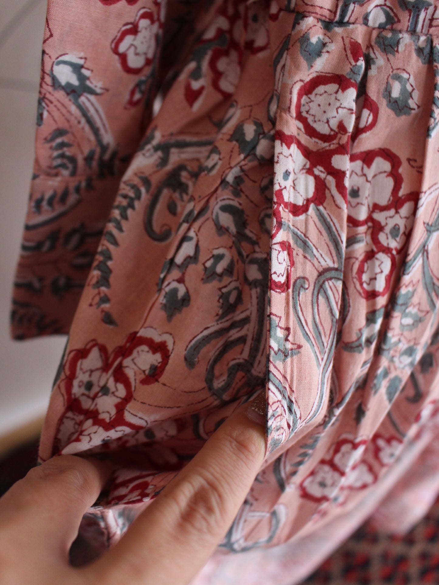 【シュリンプピンク】大人上品フリルワンピース