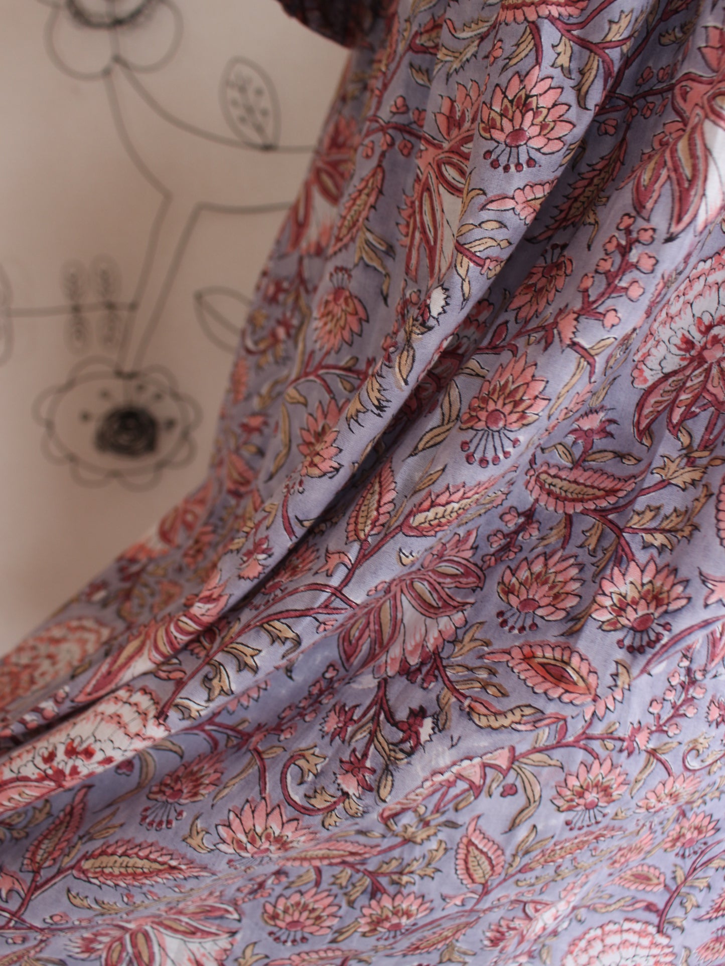 【ピンク牡丹】大人の上品フリルワンピース