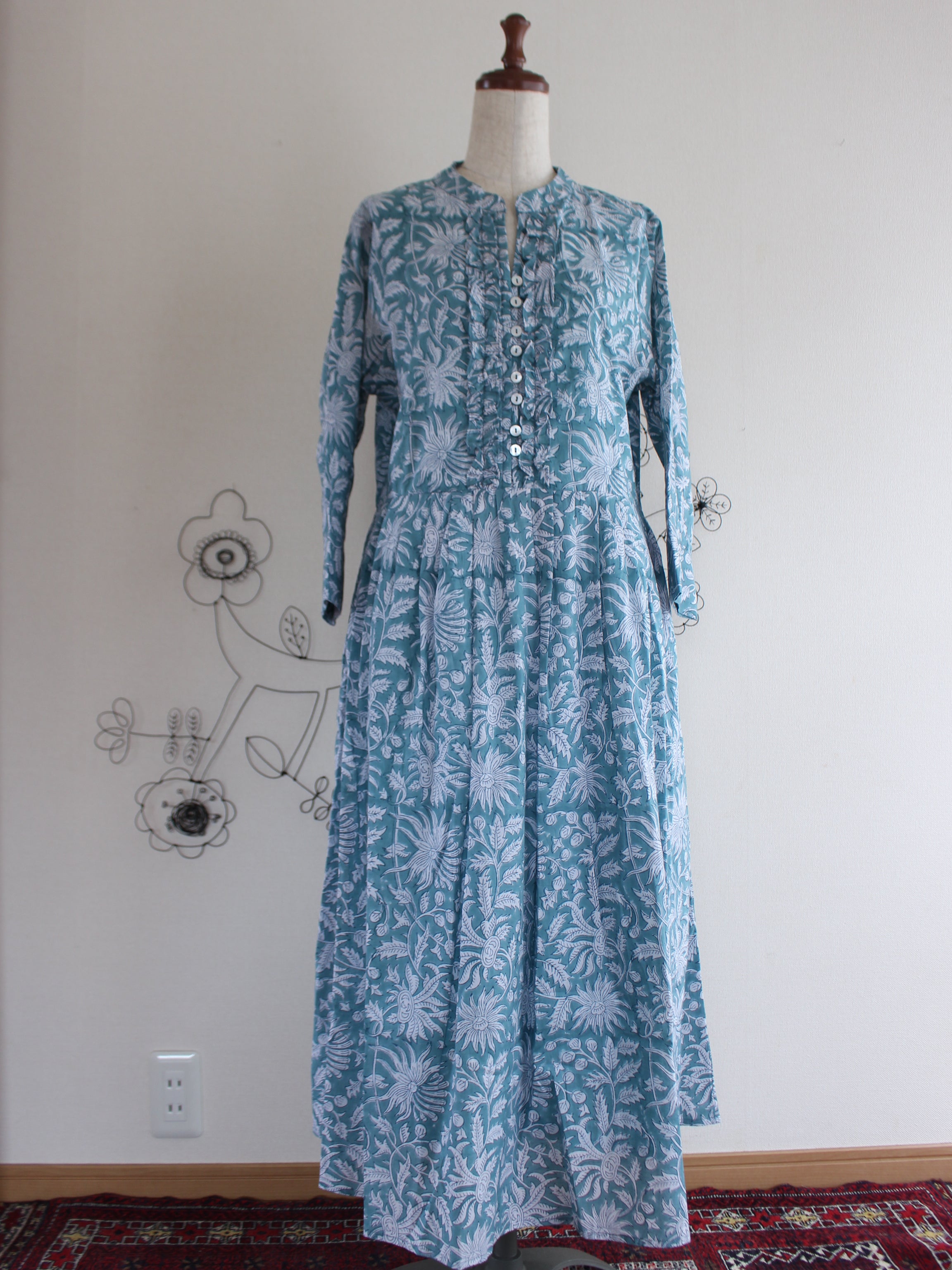 ライトグリーン】大人の上品フリルワンピース – NARUTREE