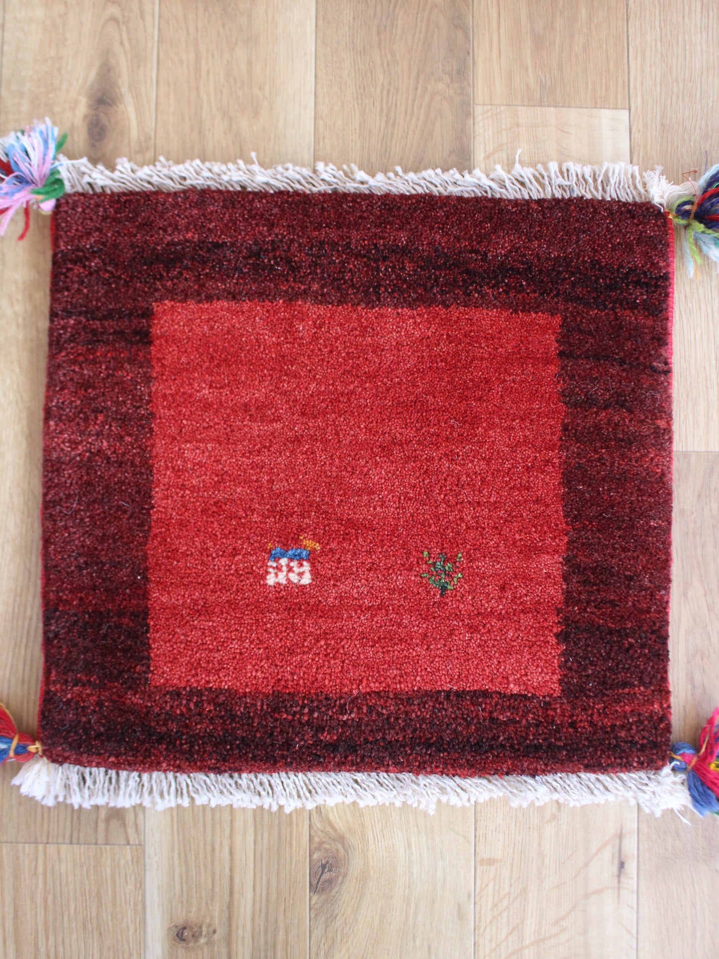 【専用】二つでとってもしっくりする赤ギャッベ