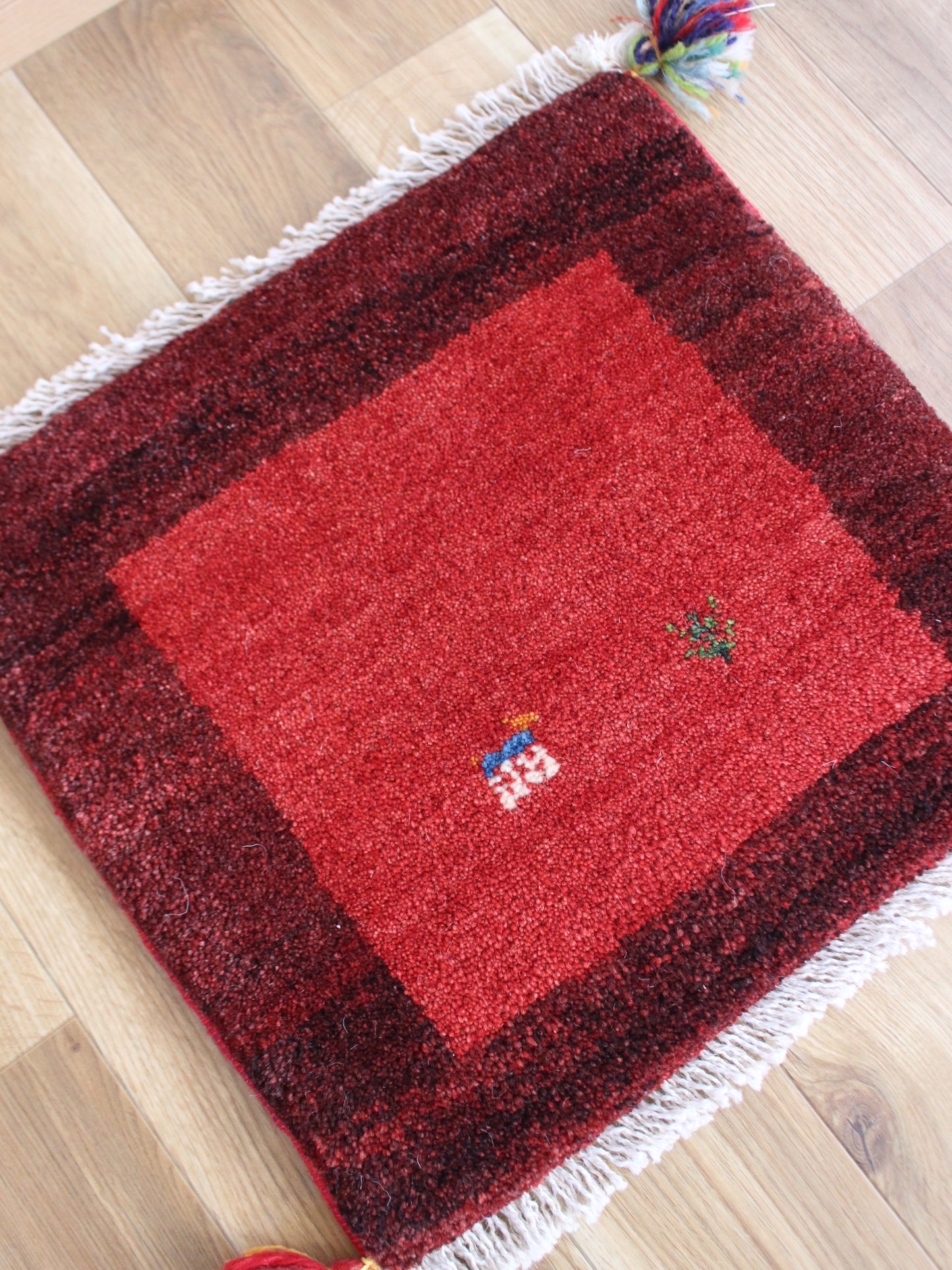 【専用】二つでとってもしっくりする赤ギャッベ