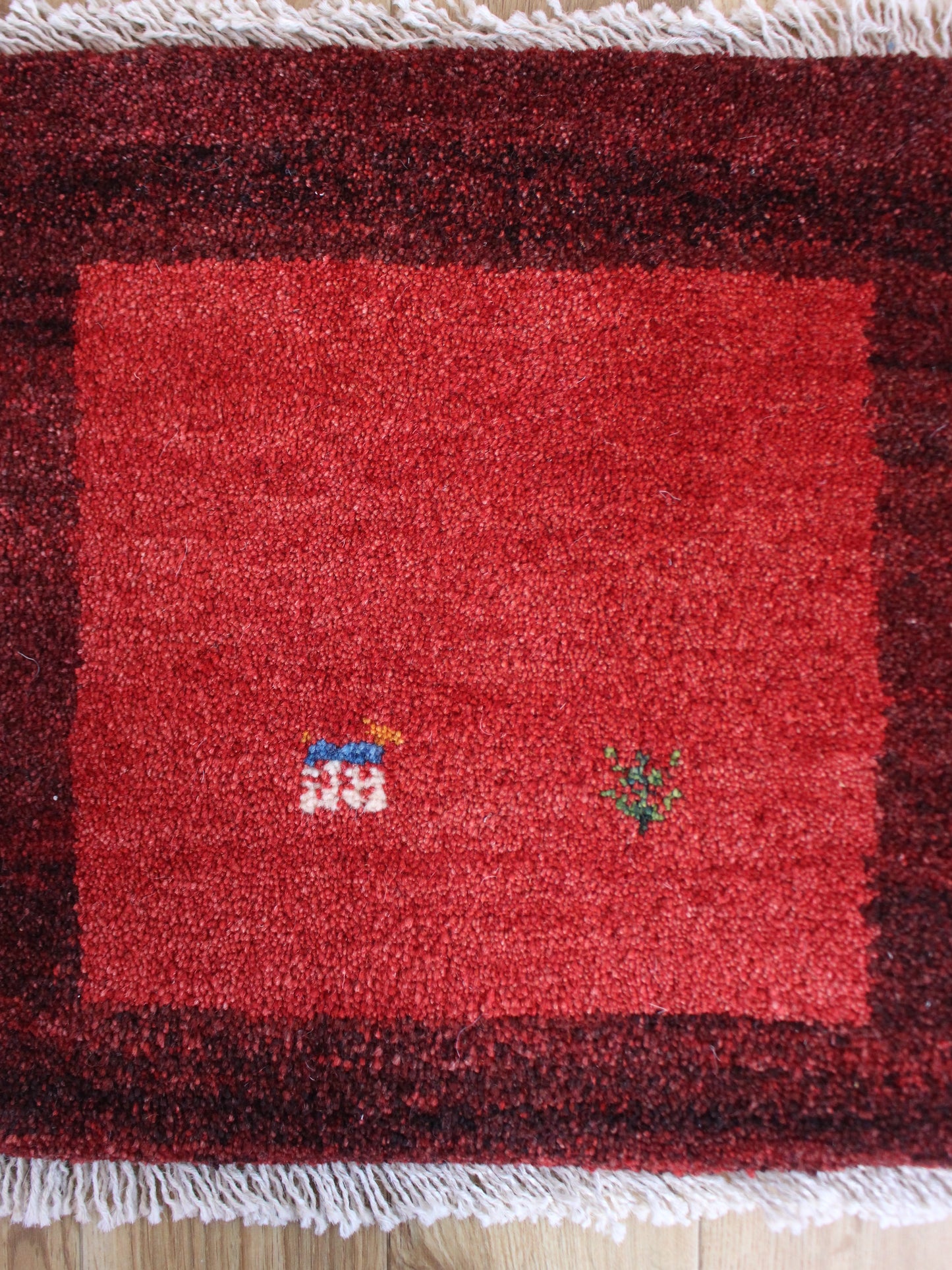 【専用】二つでとってもしっくりする赤ギャッベ