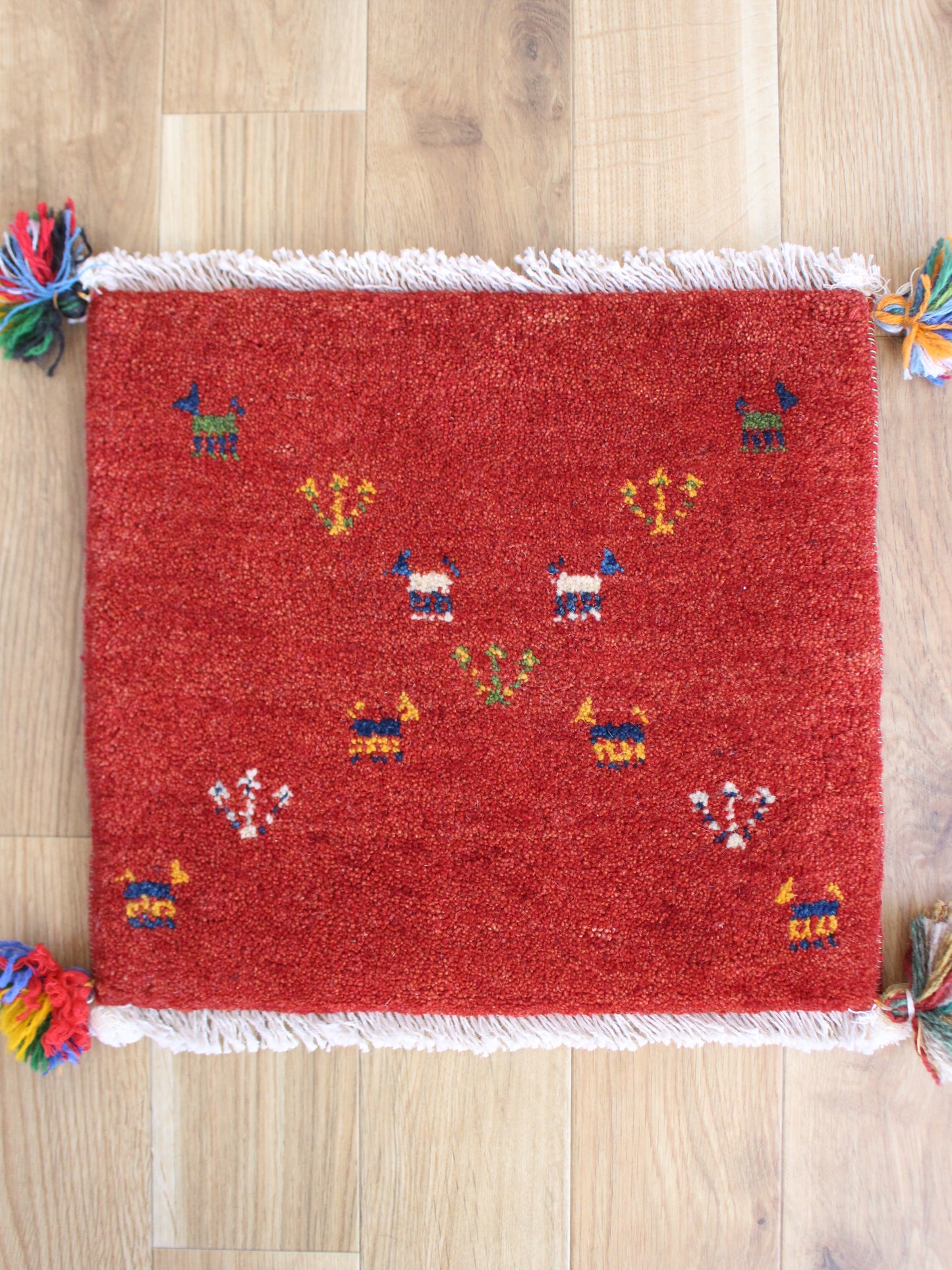 【専用】二つでとってもしっくりする赤ギャッベ