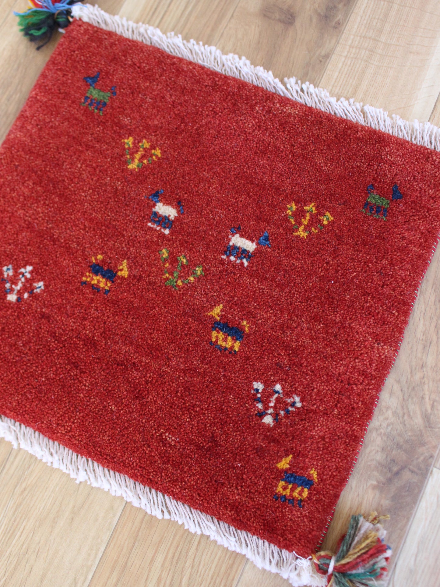 【専用】二つでとってもしっくりする赤ギャッベ