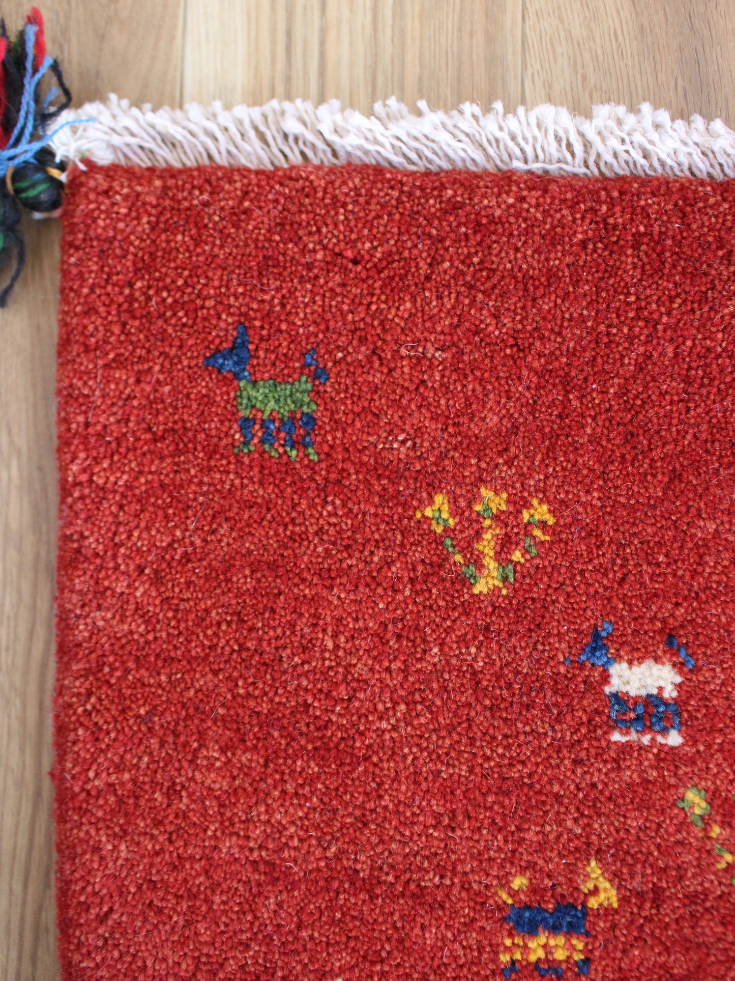 【専用】二つでとってもしっくりする赤ギャッベ