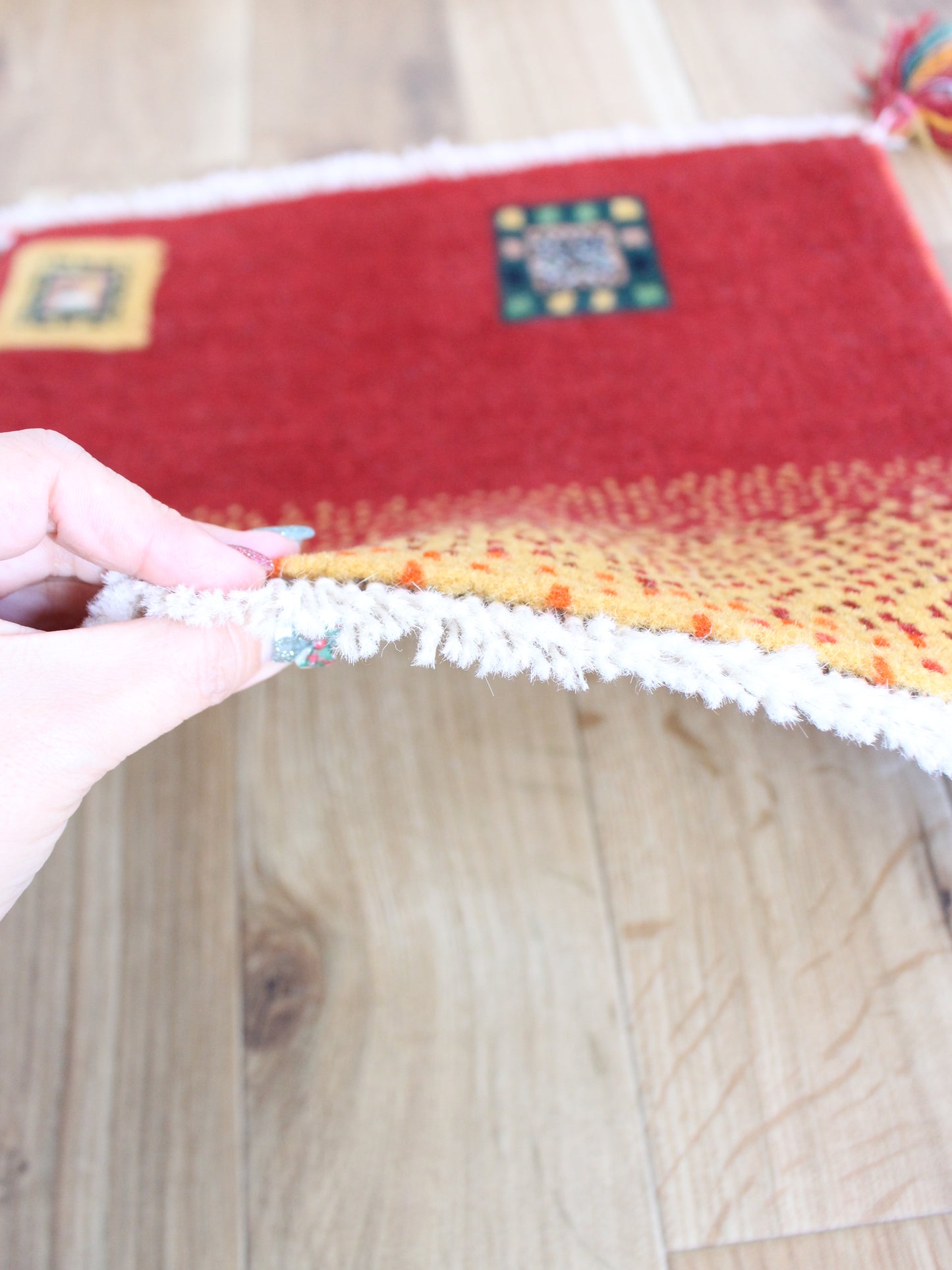 Gabbeh Mini 織りがめちゃくちゃ良い薄いギャッベ