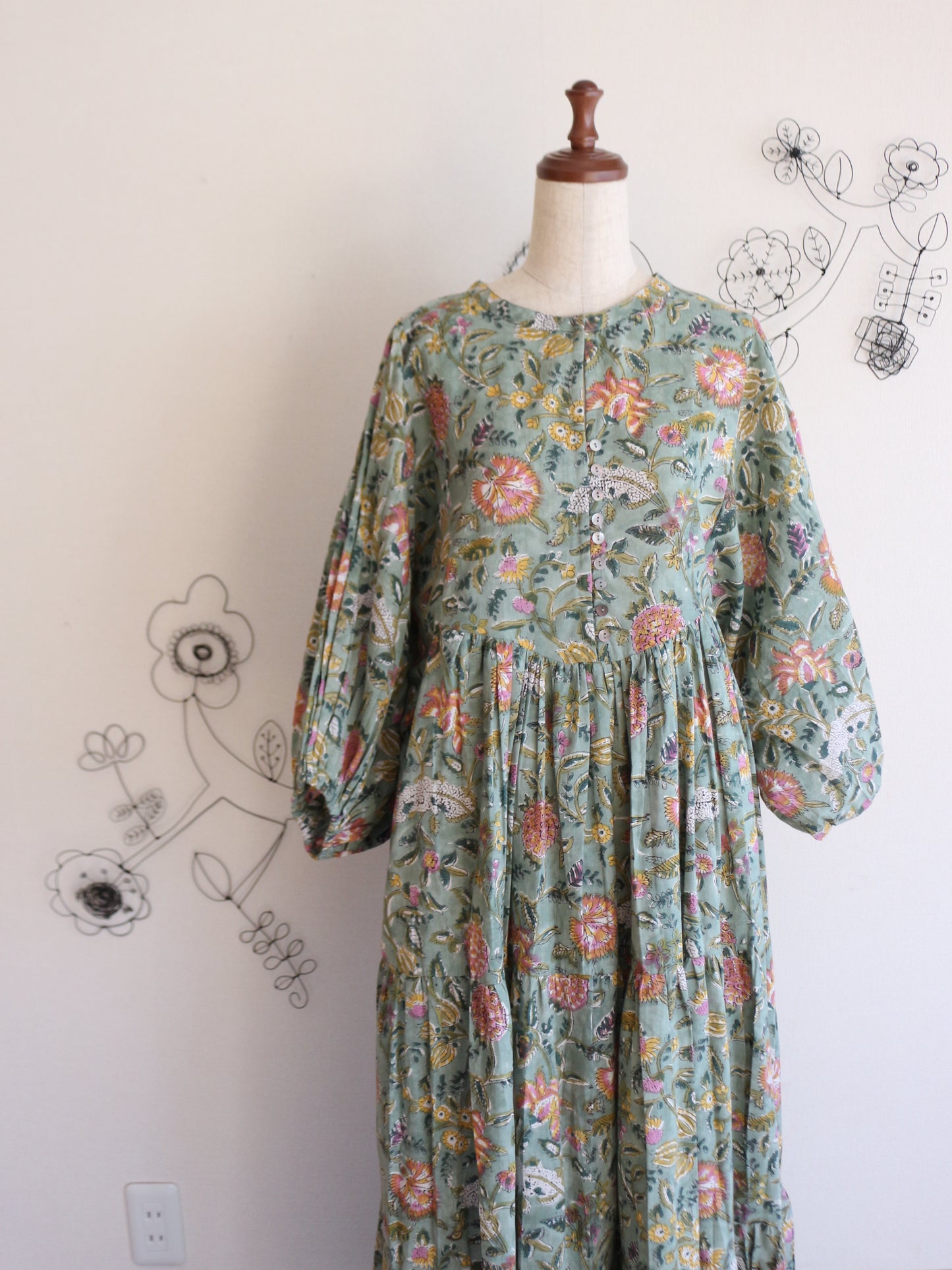 【春限定ダイアナドレス】ライトグリーン