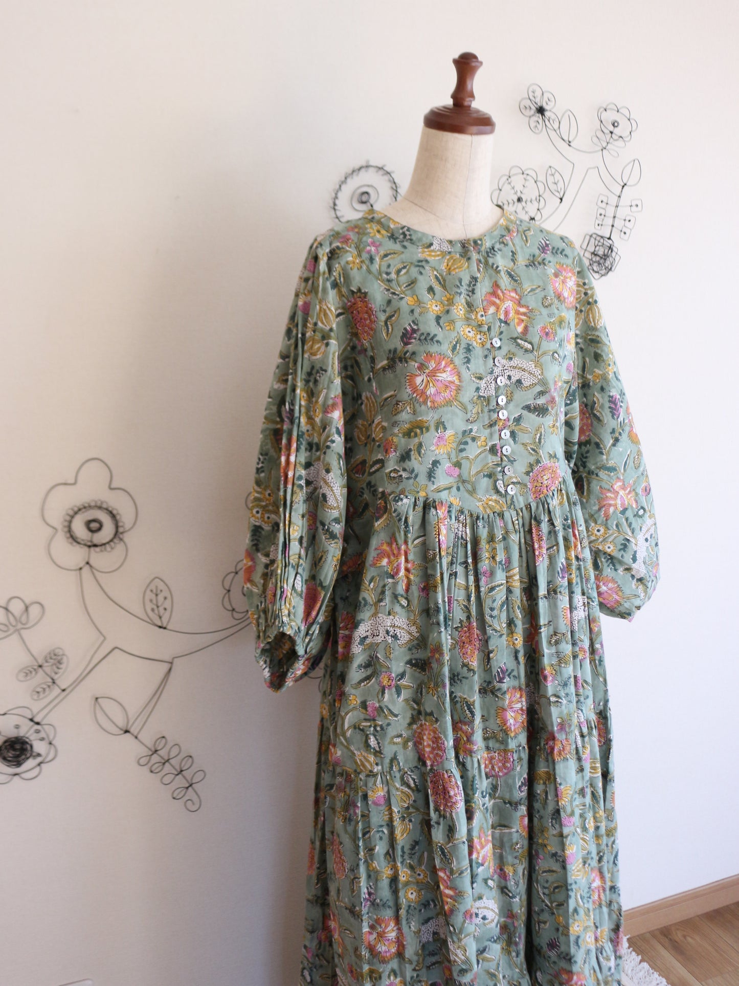 【春限定ダイアナドレス】ライトグリーン