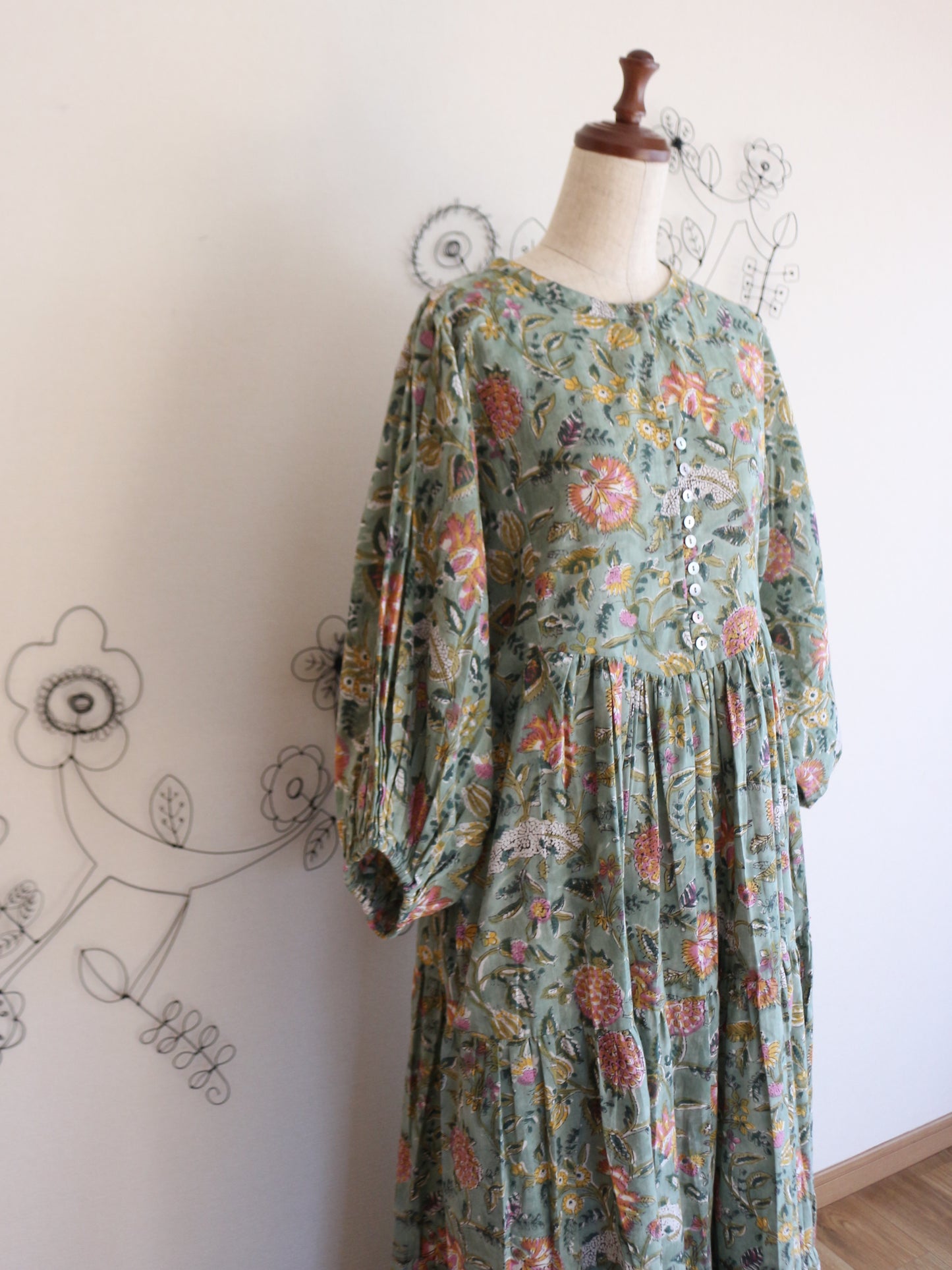 【春限定ダイアナドレス】ライトグリーン