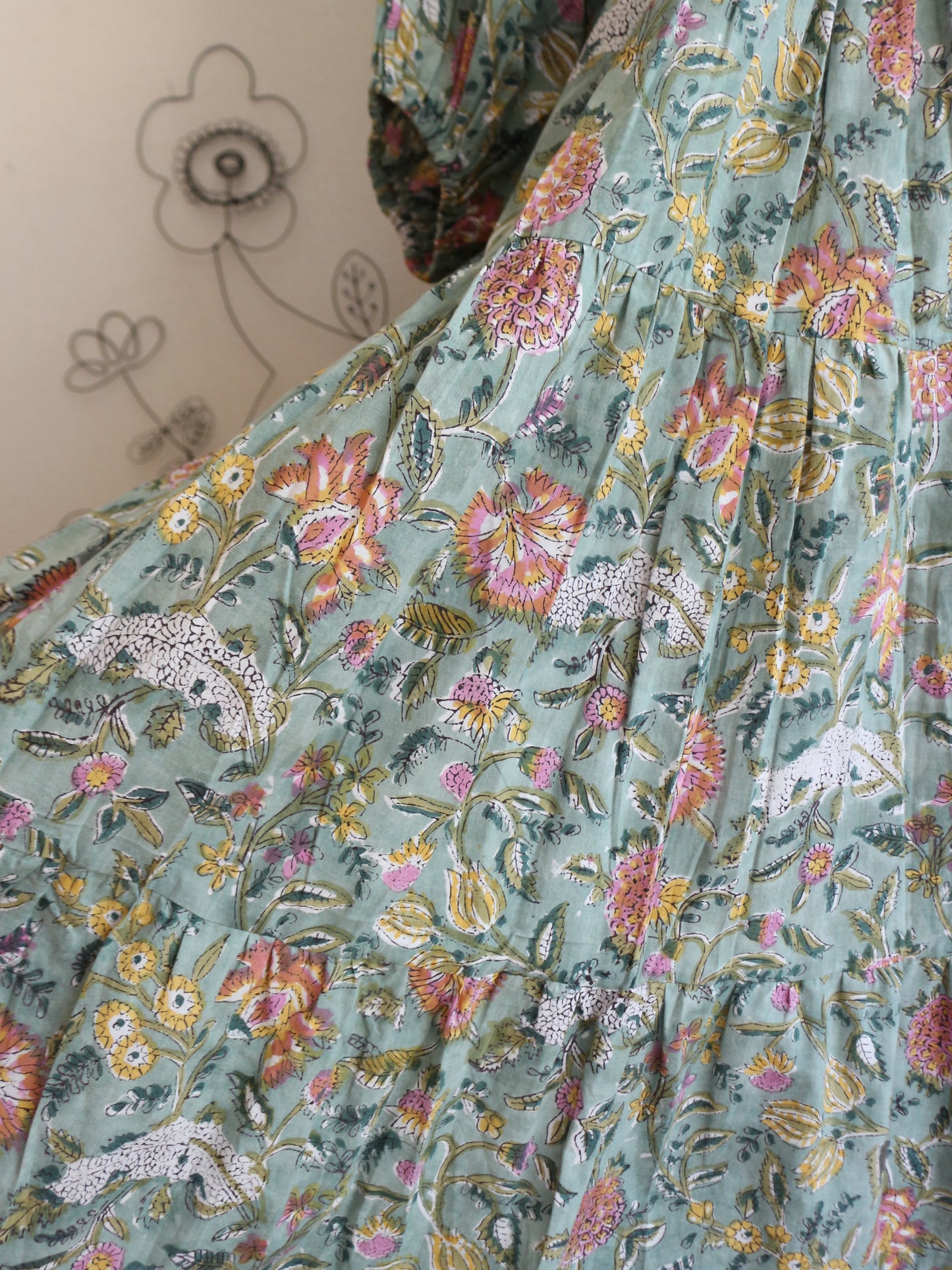 【春限定ダイアナドレス】ライトグリーン