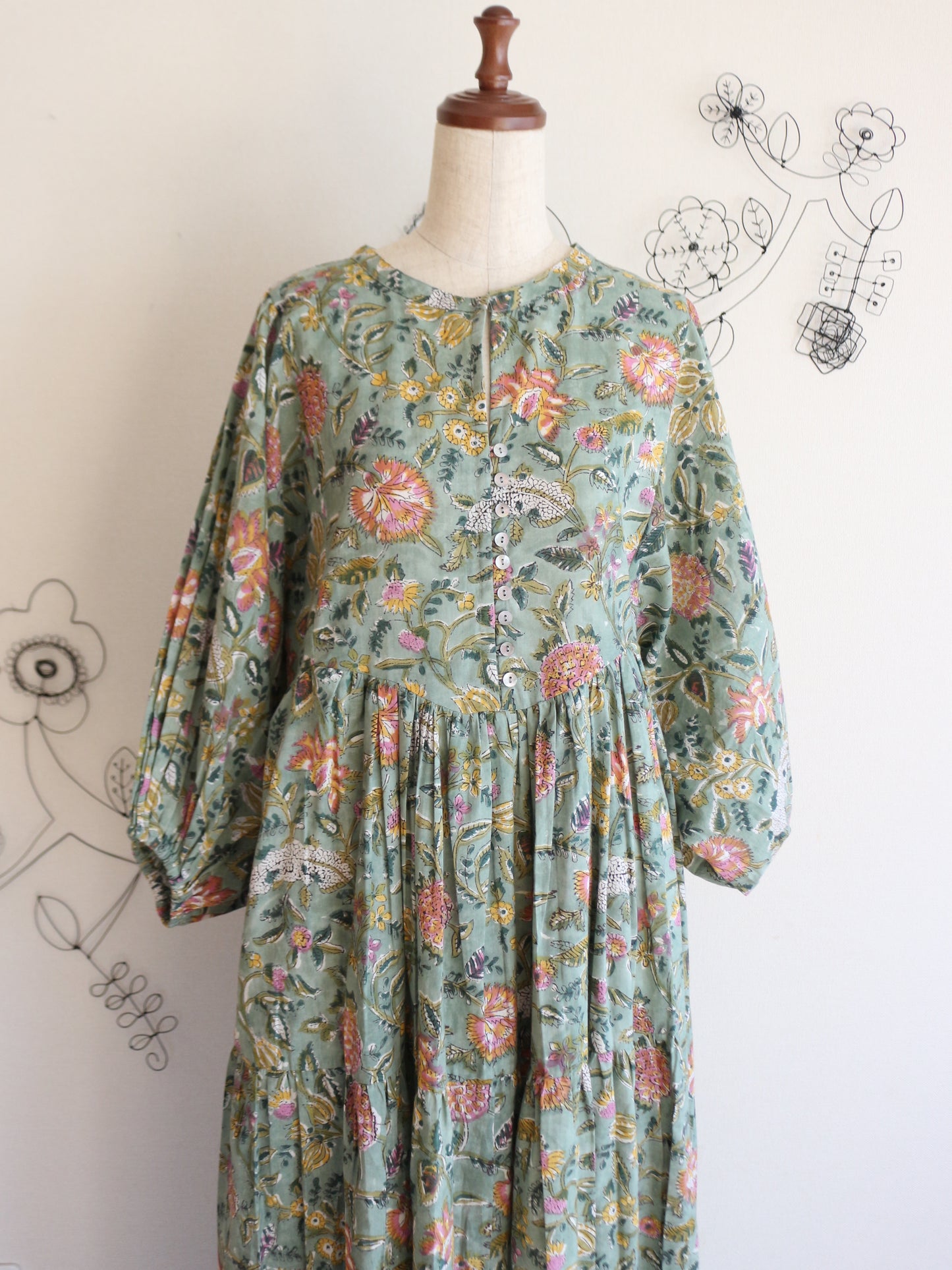 【春限定ダイアナドレス】ライトグリーン