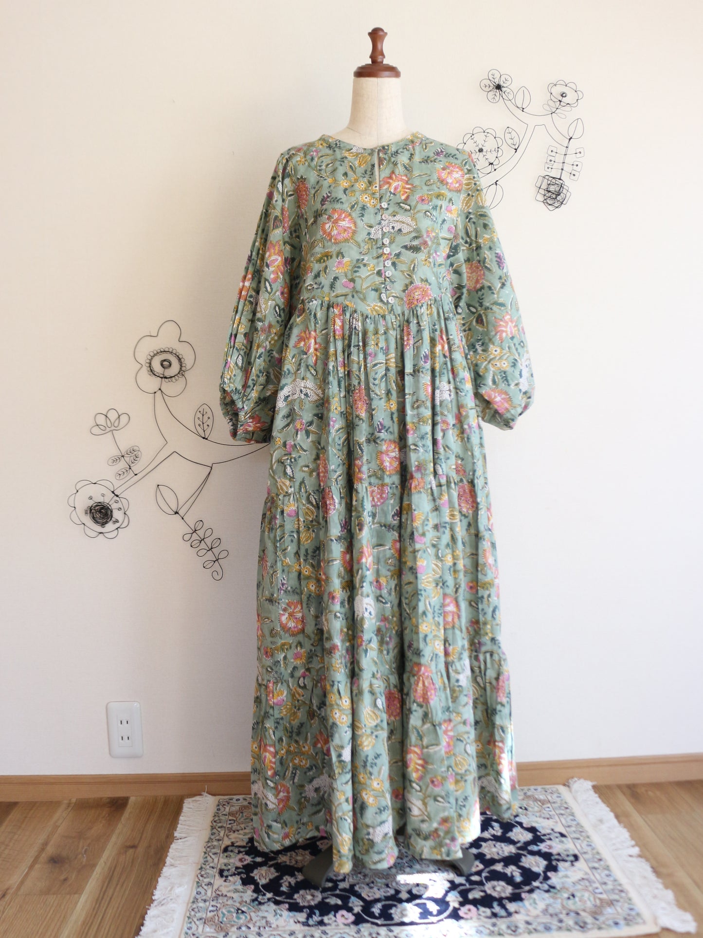 【春限定ダイアナドレス】ライトグリーン