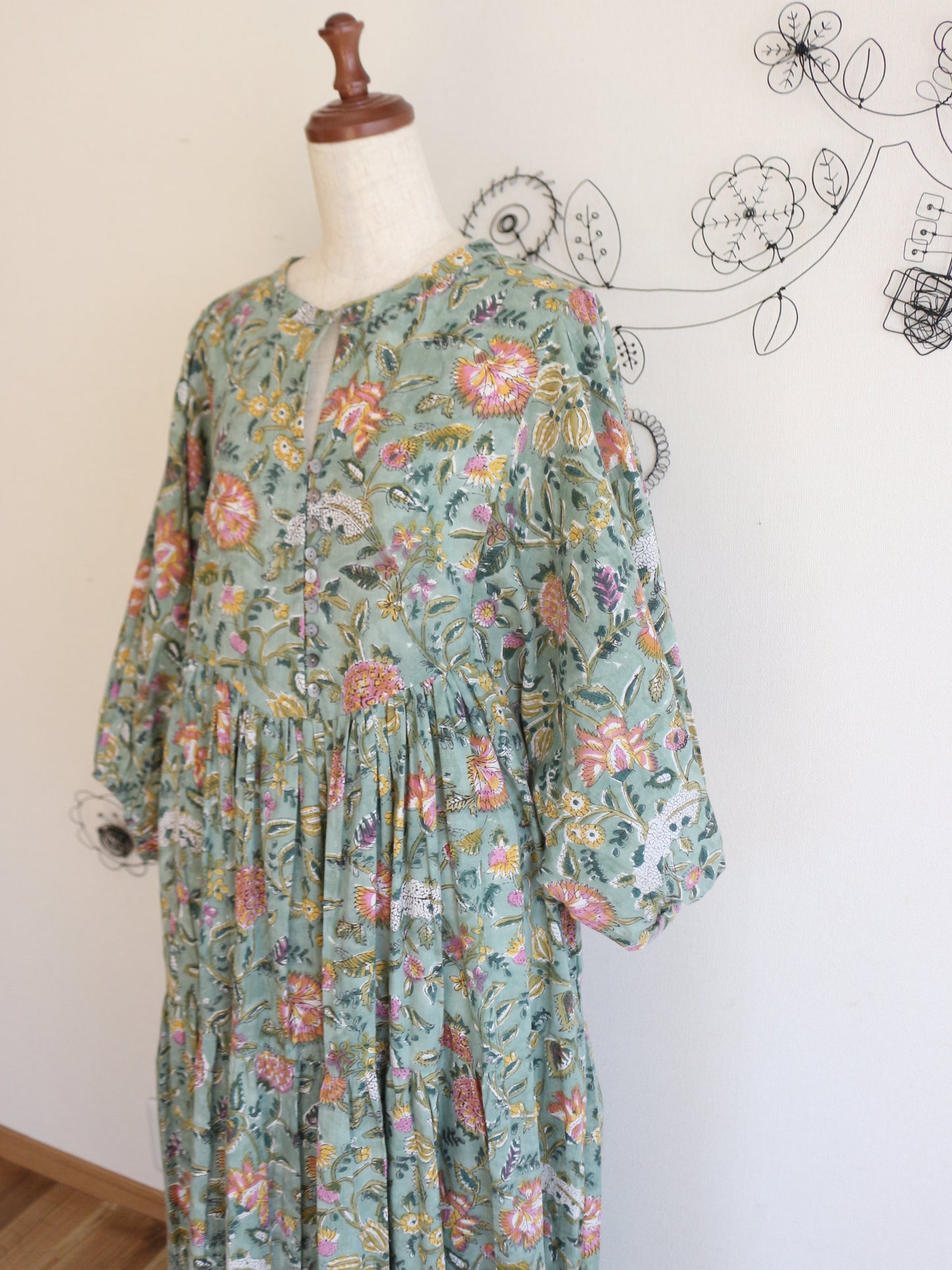 【春限定ダイアナドレス】ライトグリーン