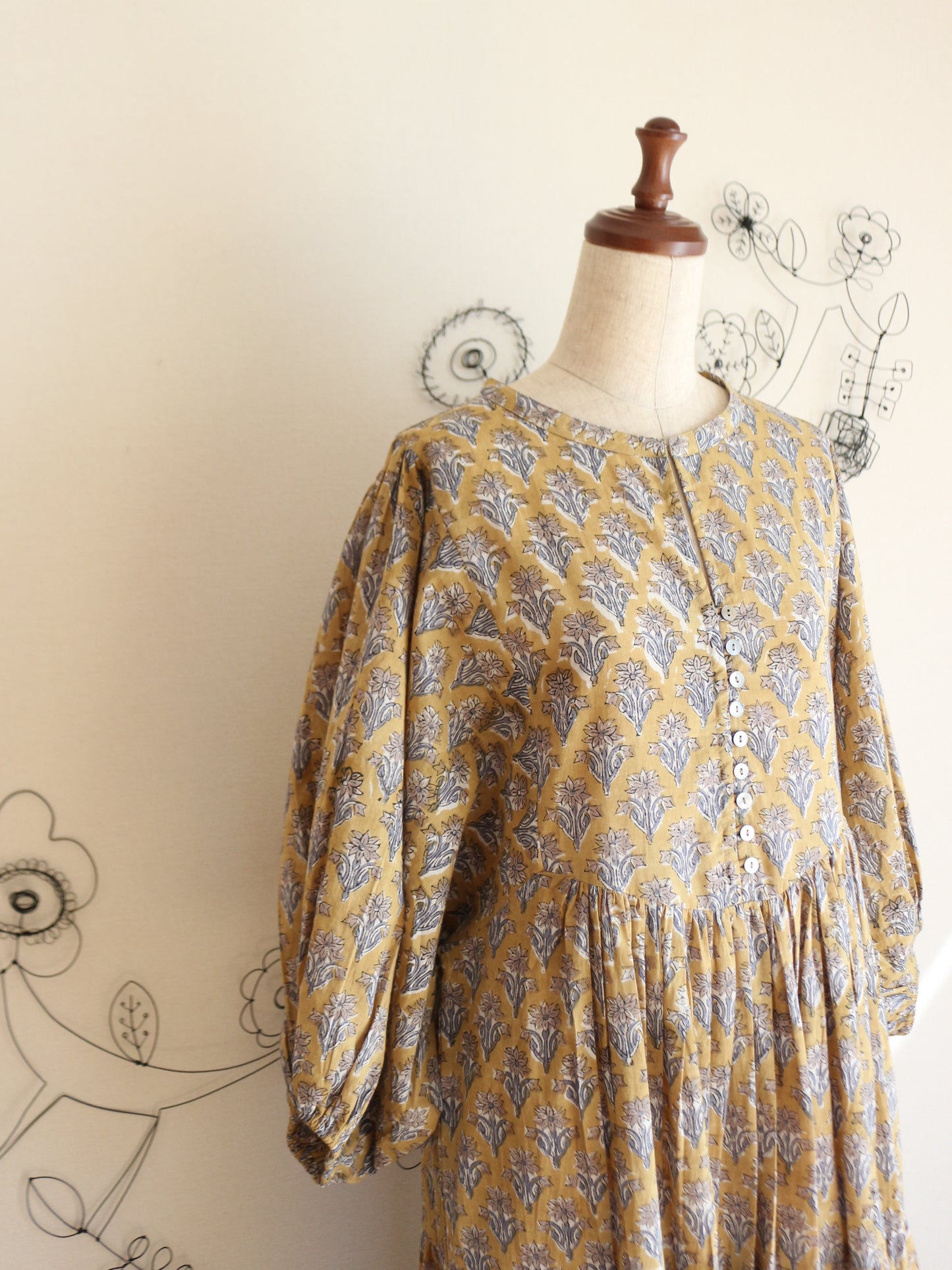 【春限定ダイアナドレス】マスタードイエロー