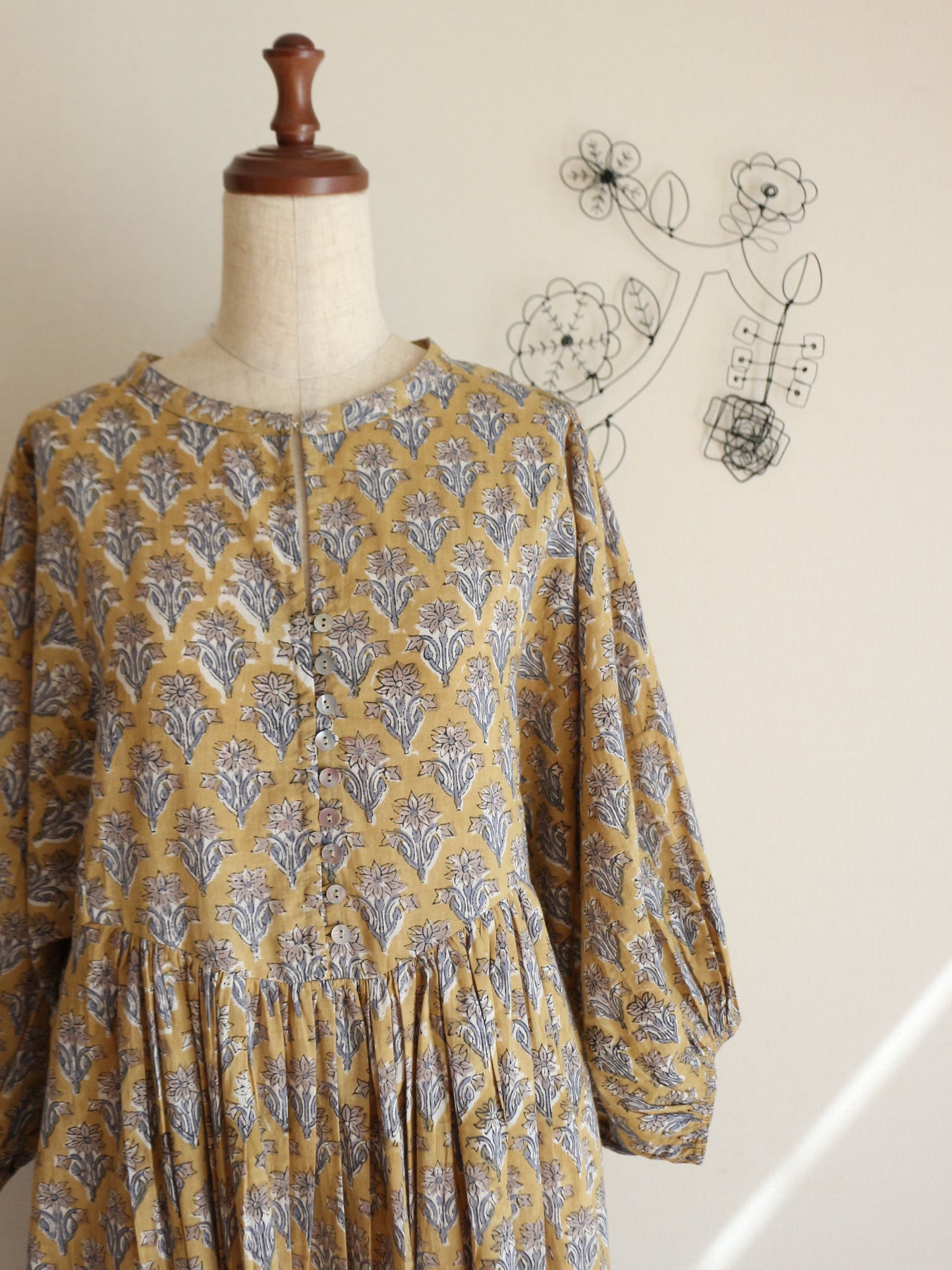 【春限定ダイアナドレス】マスタードイエロー