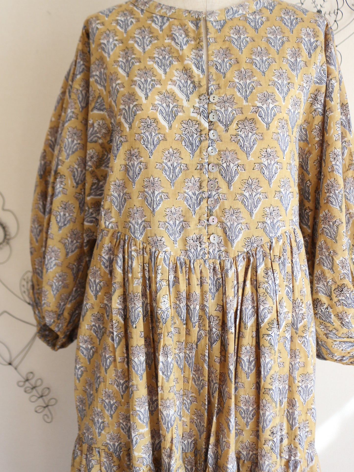 【春限定ダイアナドレス】マスタードイエロー